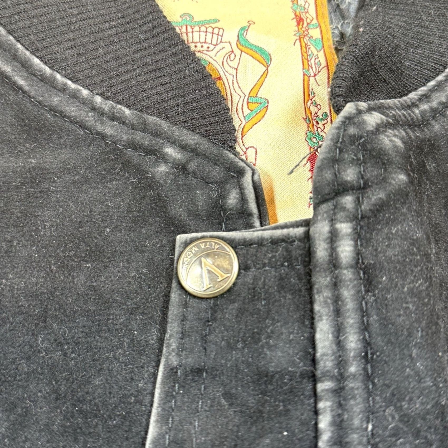 Vintage VINTAGE Alta Moda Brown Suede Bomber Jacket Mens Large Italian Made Western 80s Mens Black Suede Bomber Jacket VTG Moda Western 80s Italy L Size US L / EU 52-54 / 3 - 3 Thumbnail