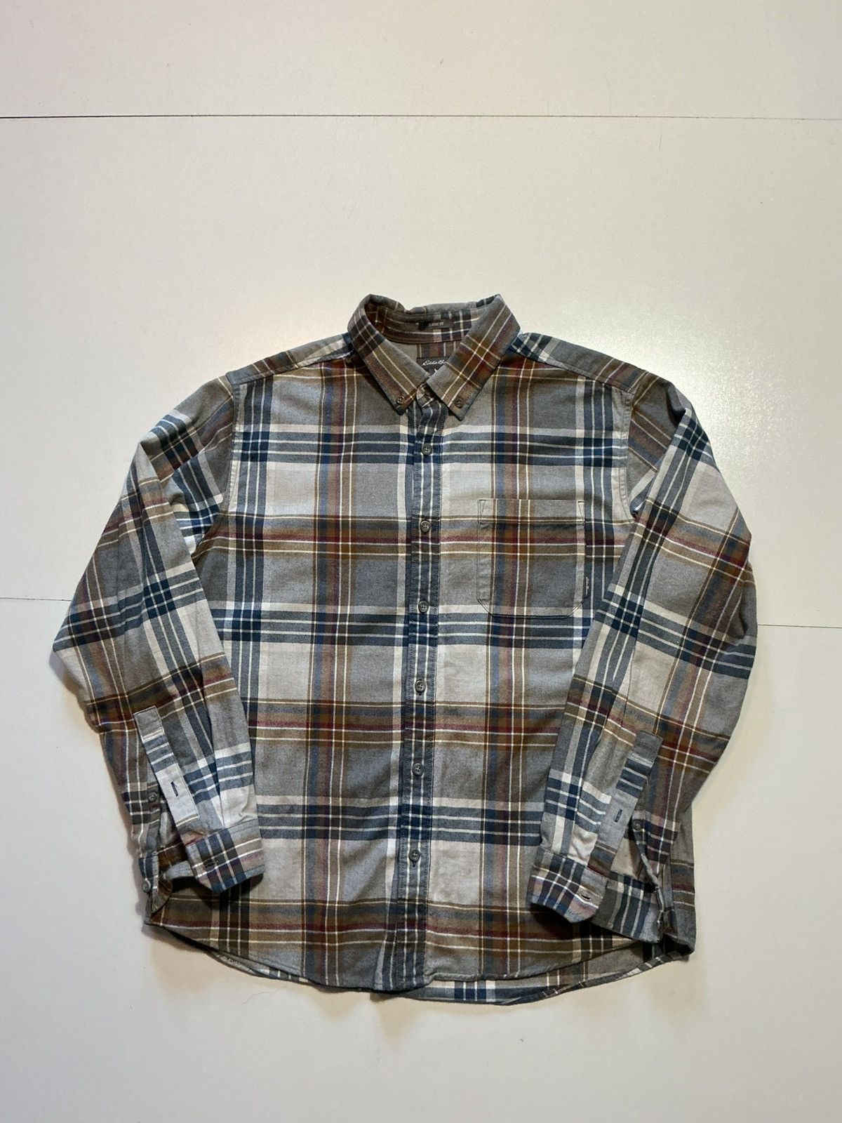 Eddie Bauer Eddie Bauer Classic Fit Plaid Cotton Flannel Button Shirt Size US L / EU 52-54 / 3 - 1 Thumbnail