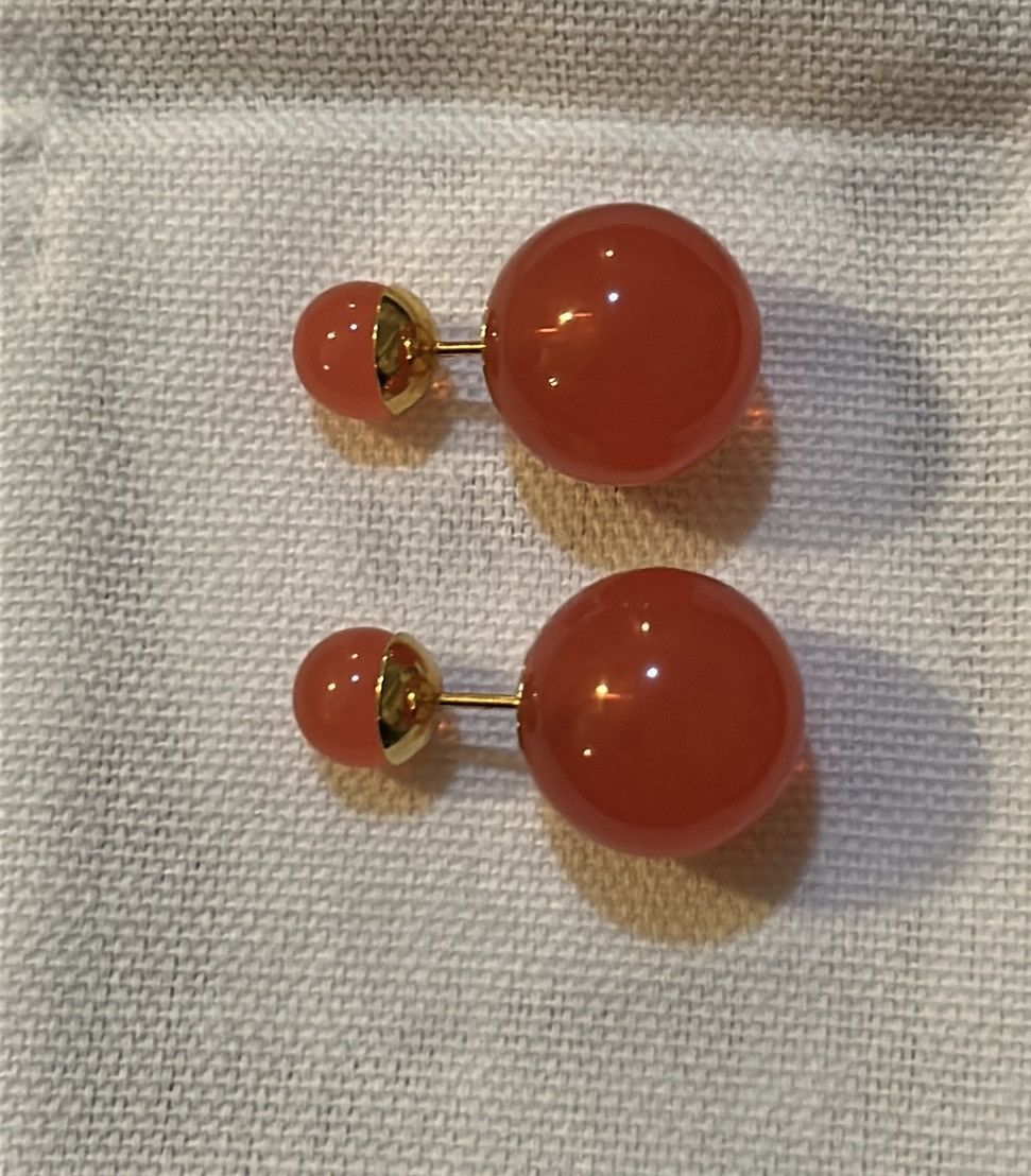 Dior Dior DIORIVIERA DIOR TRIBALES EARRINGS Coral Resin Pearl Size ONE SIZE - 2 Thumbnail