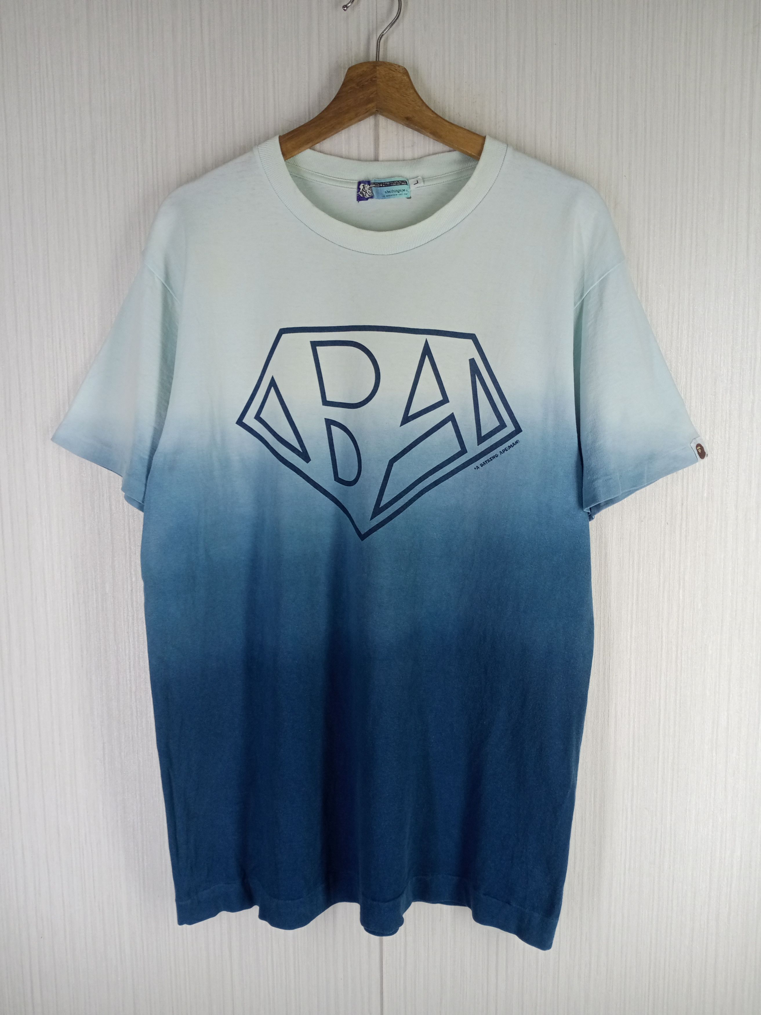 Bape Rare Vintage Bapeman Gradient Tee Size US L / EU 52-54 / 3 - 1 Thumbnail