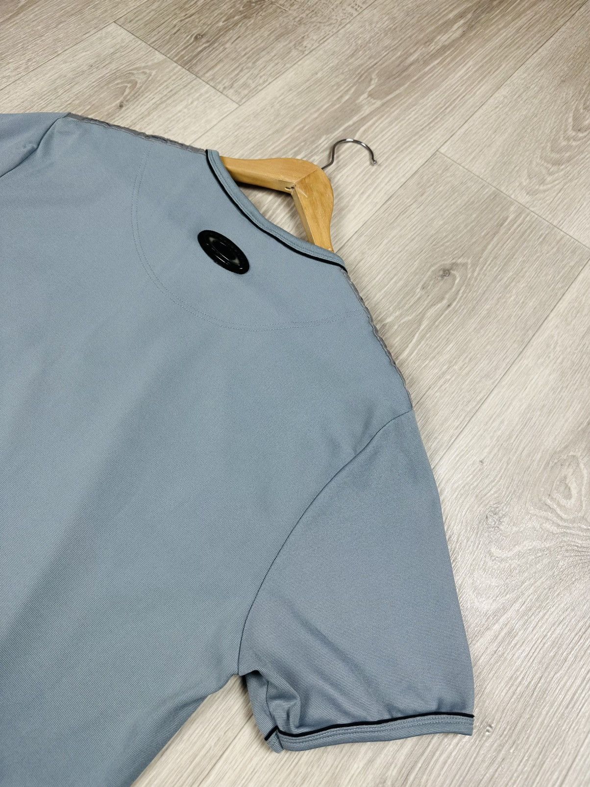Oakley × Vintage Oakley Software Vintage Men's Blue Cotton Zip Neck T-Shirt Size US XL / EU 56 / 4 - 9 Thumbnail