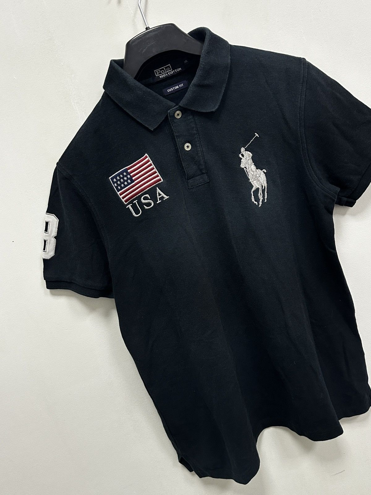 Polo Ralph Lauren × Vintage Vintage 90’s Ralph Lauren USA #3 Rugby Jersey Shirt Japan Size US XL / EU 56 / 4 - 3 Thumbnail