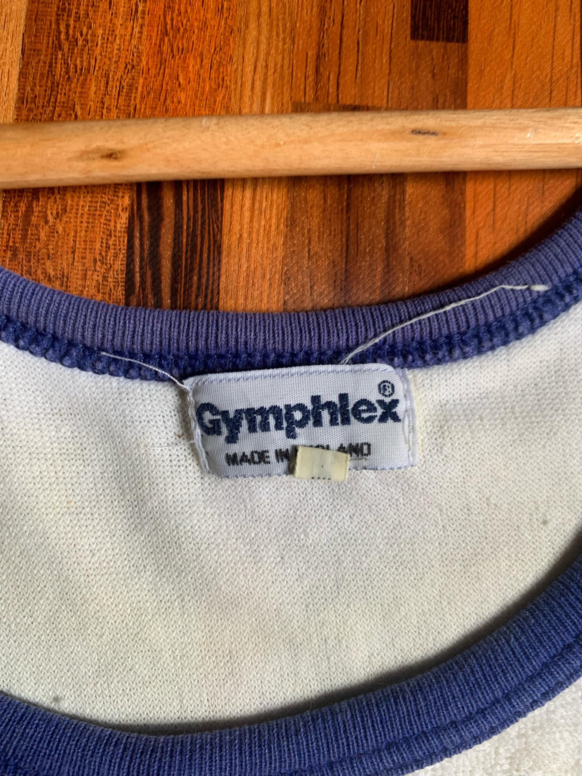 Vintage Made In England Gymphlex white blue singlet Size US M / EU 48-50 / 2 - 3 Thumbnail