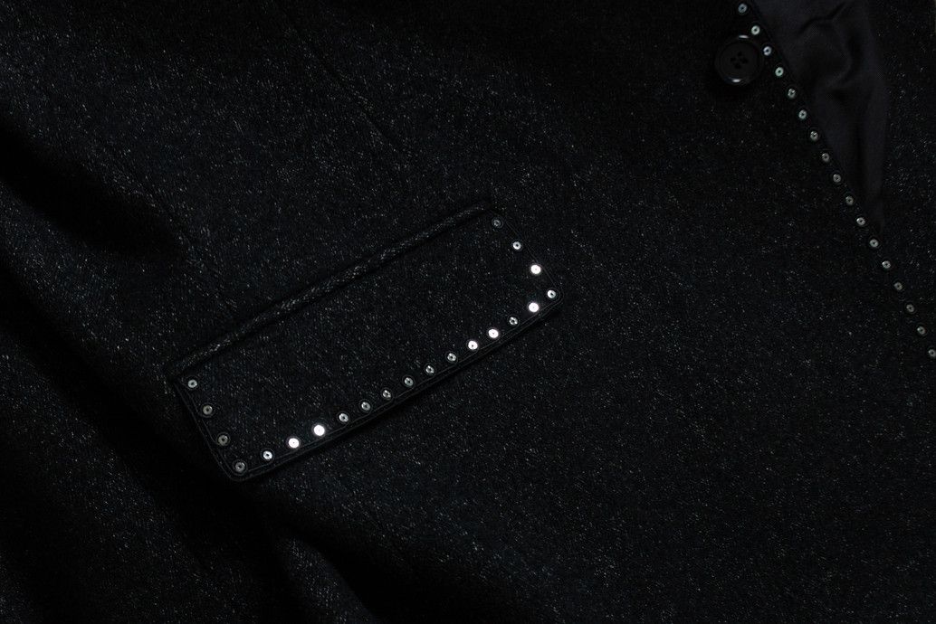 Saint Laurent Paris Saint Laurent, 19FW sequin embroidered trim blazer Size 50R - 7 Thumbnail