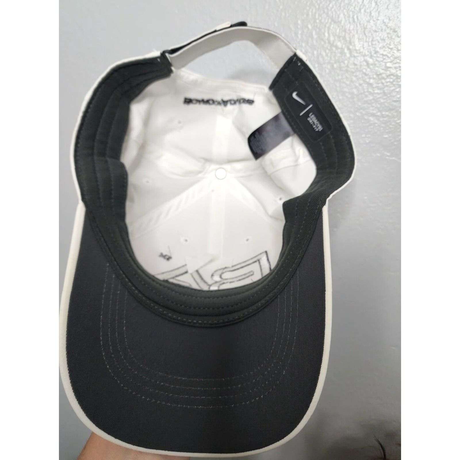 Nike Nike Golf Cap Hat BA Board of Advisors Legacy Dri Fit White One Size Unisex Adults Adjustable Ball Cap Lightweight Moisture Wicking Sports Hat Size ONE SIZE - 4 Thumbnail