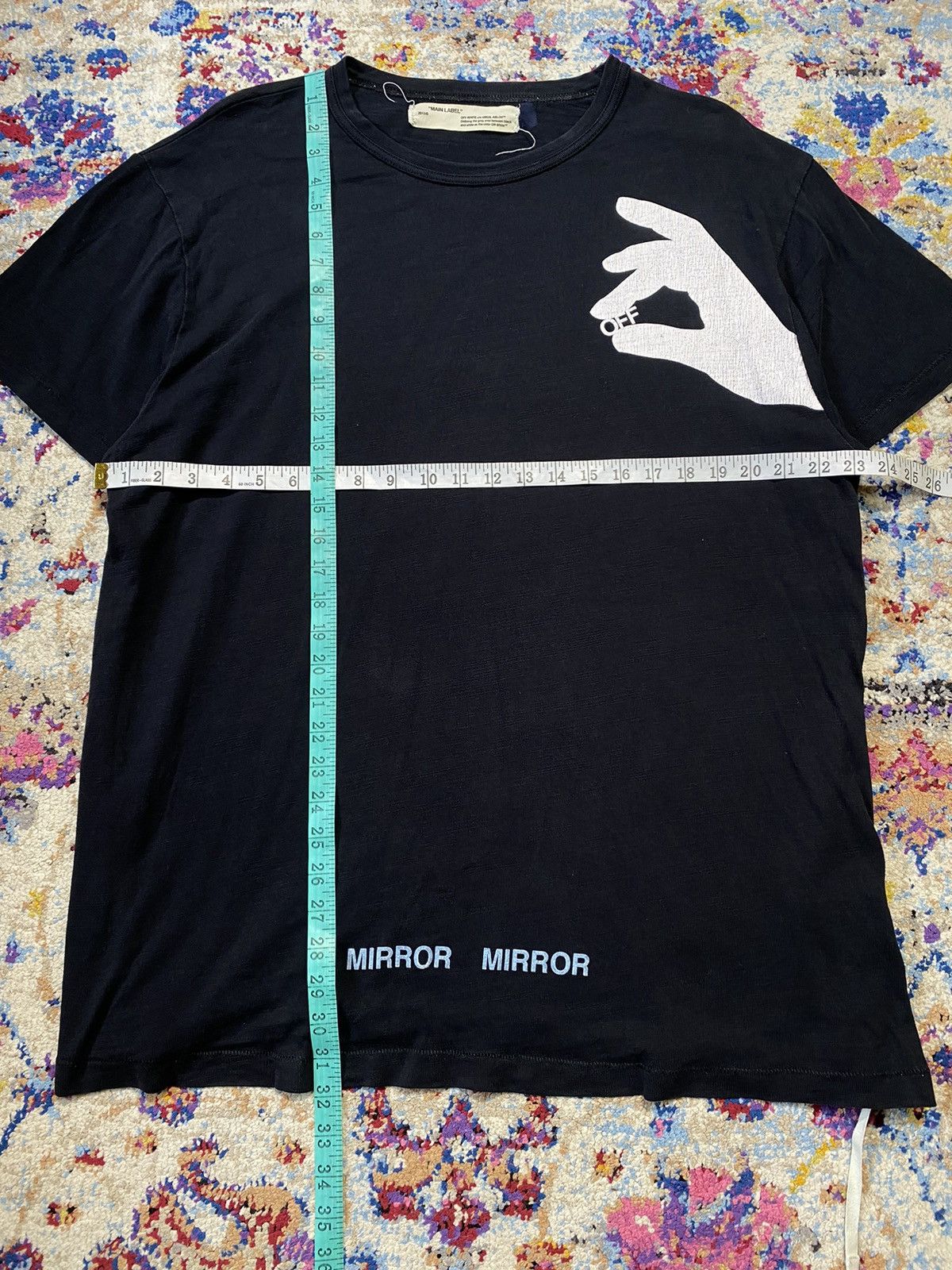Off-White Off-White c/o Virgil Abloh Mirror Mirror Finger Graphic Tees Size US L / EU 52-54 / 3 - 18 Thumbnail
