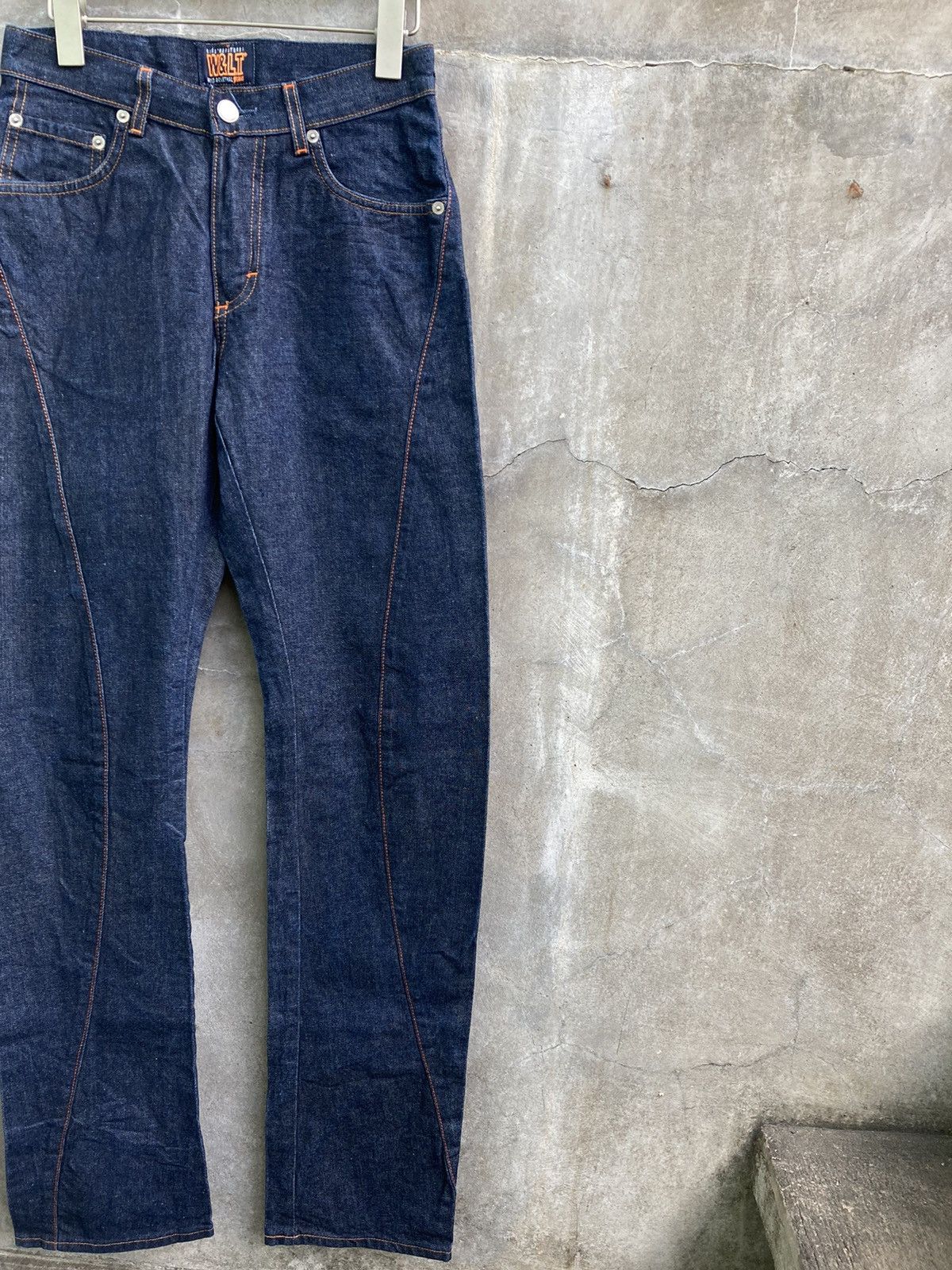 W&LT Banana Cut Denim Jeans Size US 28 / EU 44 - 3 Thumbnail