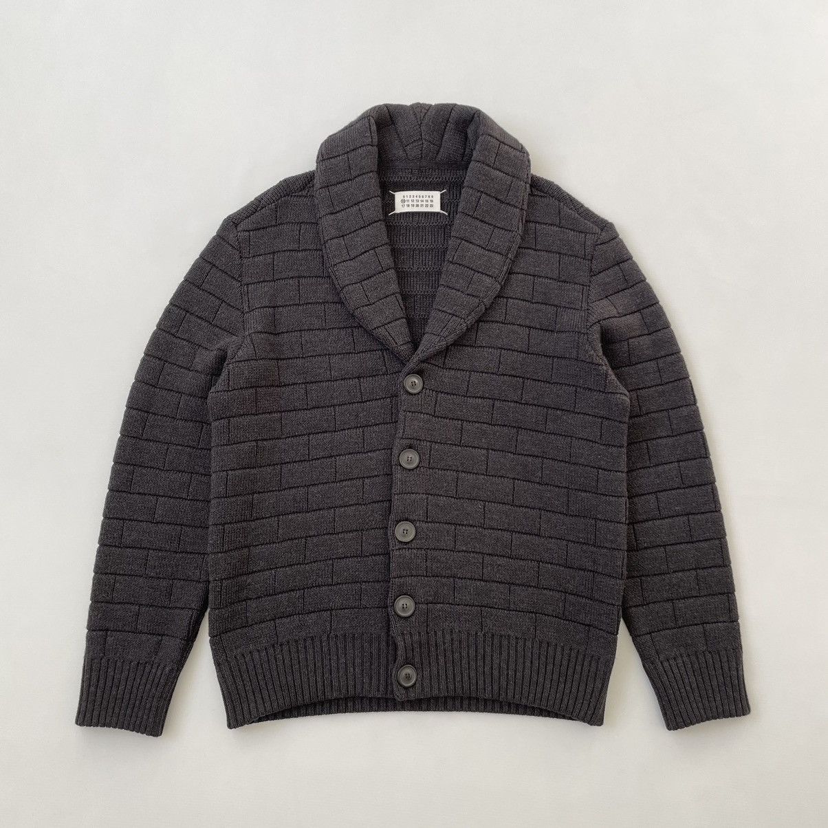 Maison Margiela A/W 08 ‘Shawl Collar’ Grey Wool Cardigan Size US XL / EU 56 / 4 - 16 Thumbnail