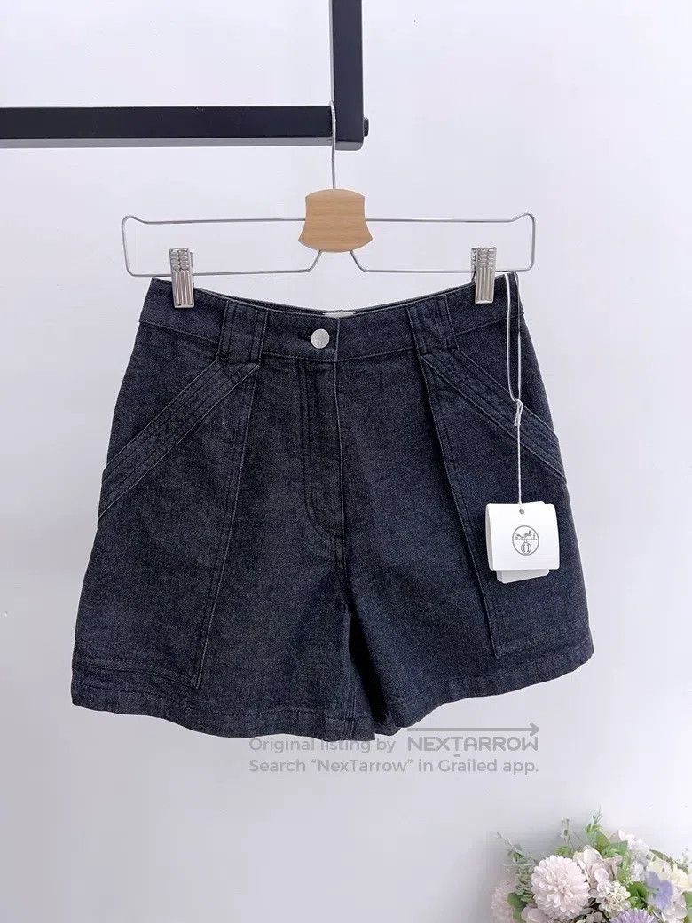 Hermes Hermes Denim Shorts Size 42" / US 20 - 1 Thumbnail