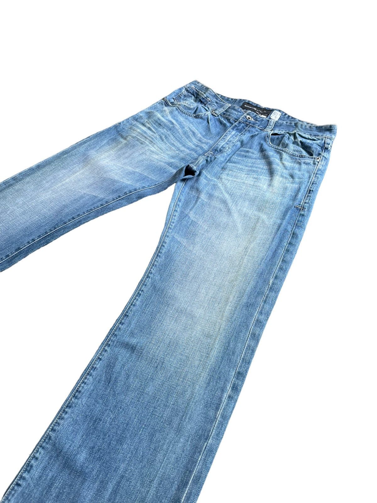 JNCO × Rocawear Rocawear R+ Classic Fit Faded Denim Size US 37 - 2 Thumbnail