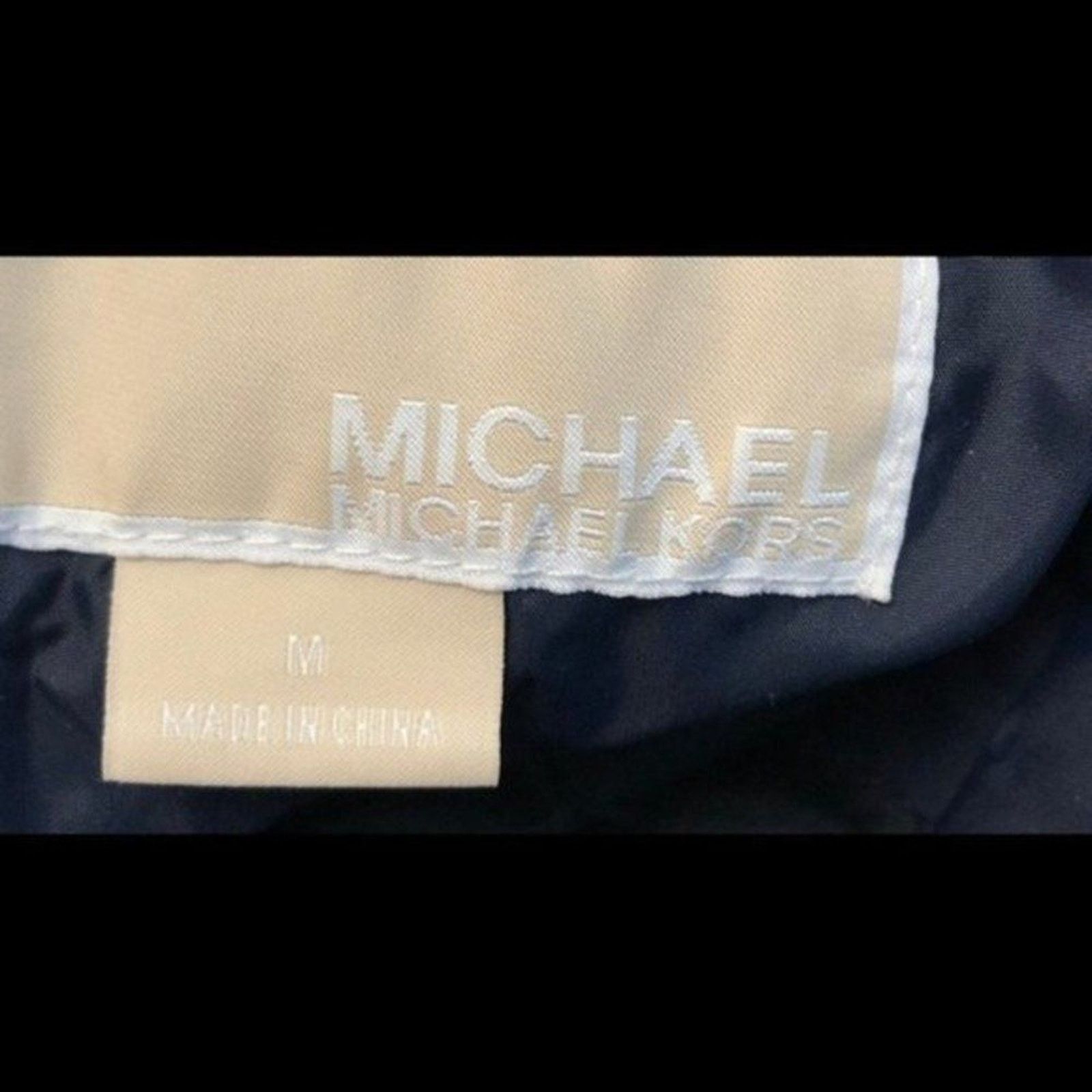 Michael Kors MICHAEL KORS Navy Blue Down Front Zip-Up Long Coat Sz M Size M / US 6-8 / IT 42-44 - 5 Thumbnail