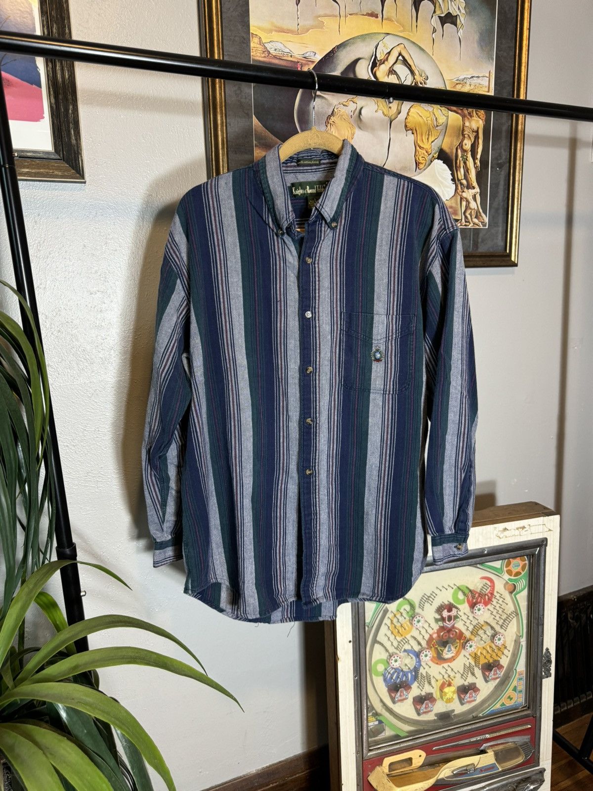 Vintage Vintage Striped Button Up Shirt Size US L / EU 52-54 / 3 - 1 Thumbnail