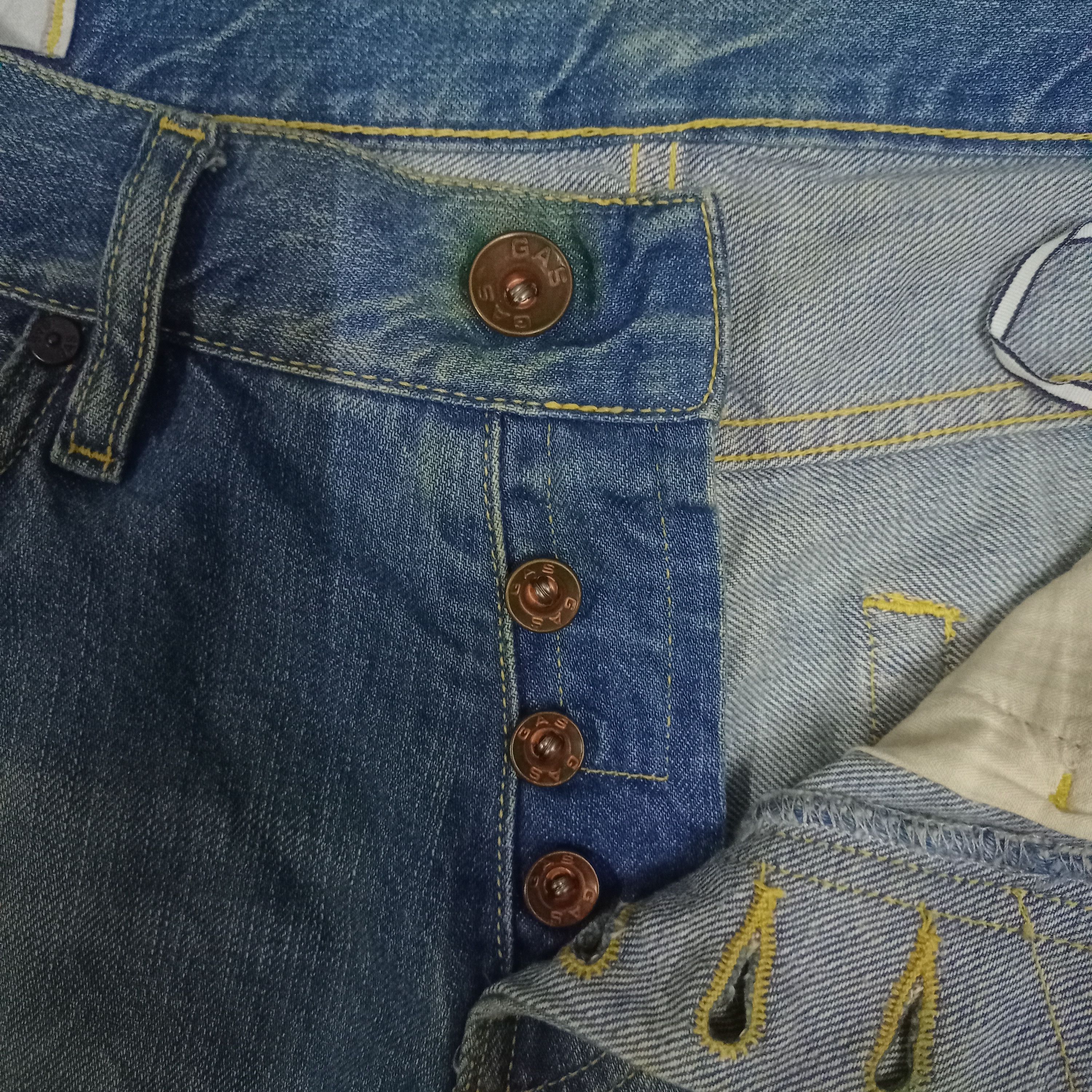 Japanese Brand Vintage Japanese Brand Blue Wash Distressed Style Jeans Size US 31 - 3 Thumbnail