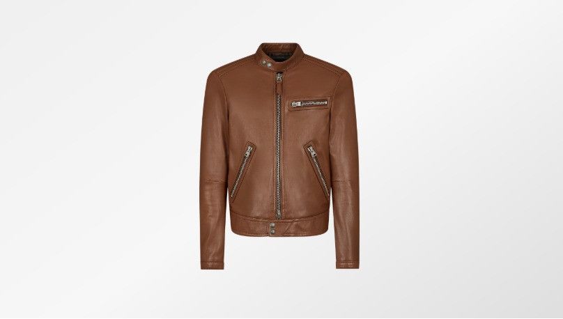 Tom Ford o1w1db10125 LXR012 Leather Jacket in Brown Size US L / EU 52-54 / 3 - 1 Thumbnail