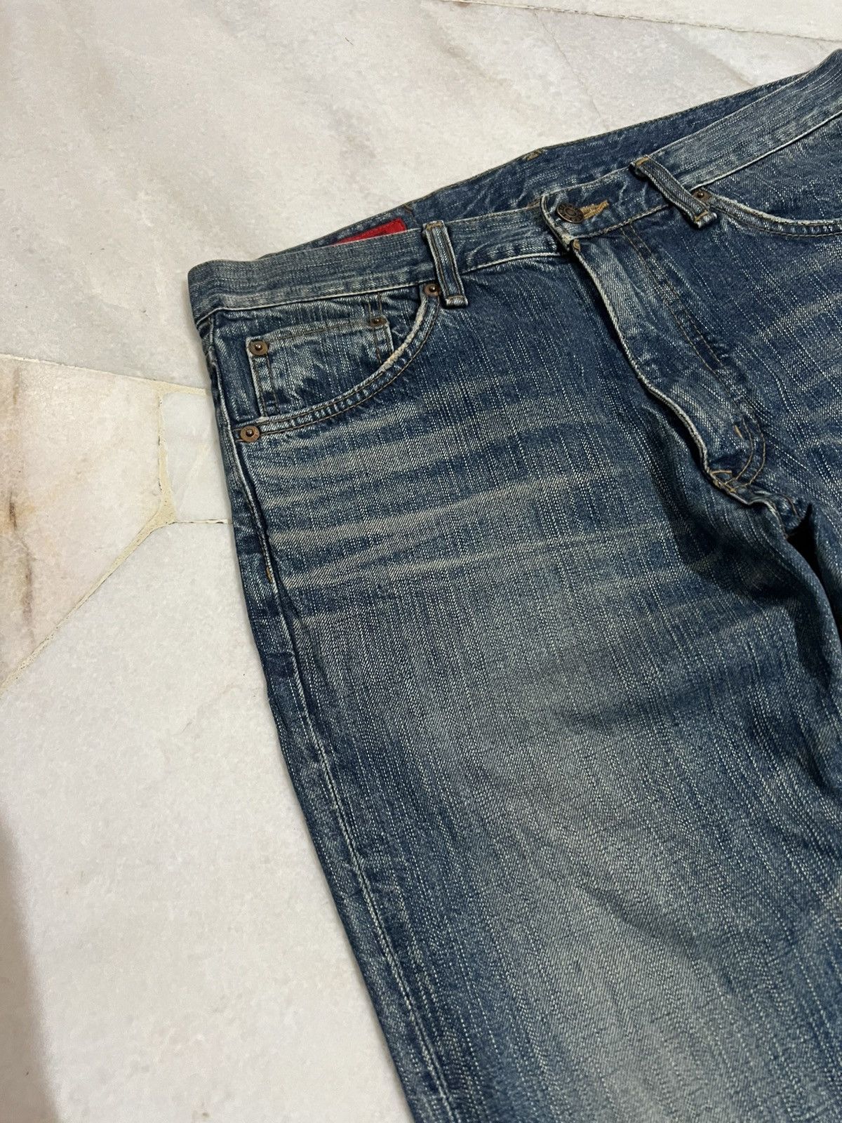 Edwin × If Six Was Nine × Tornado Mart 🌈Flare 90’s style Edwin 503 Rebel Boot Cut Washed Jeans Size US 32 / EU 48 - 7 Thumbnail