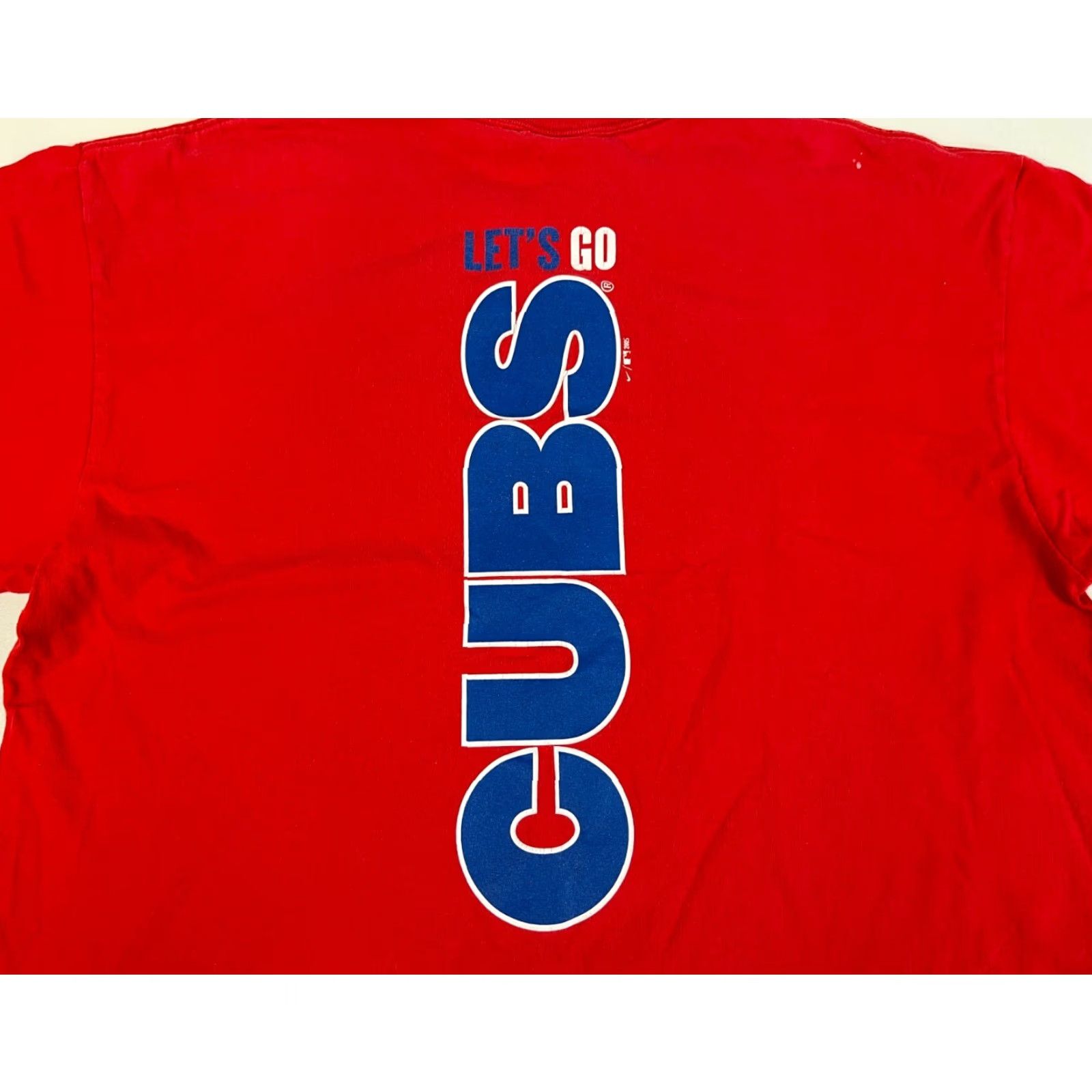 Nike VINTAGE Nike Team Chicago Cubs MLB T-Shirt Mens Double-Sided Size L Red Logo Short Sleeve Crew Neck 90s Size US L / EU 52-54 / 3 - 3 Thumbnail