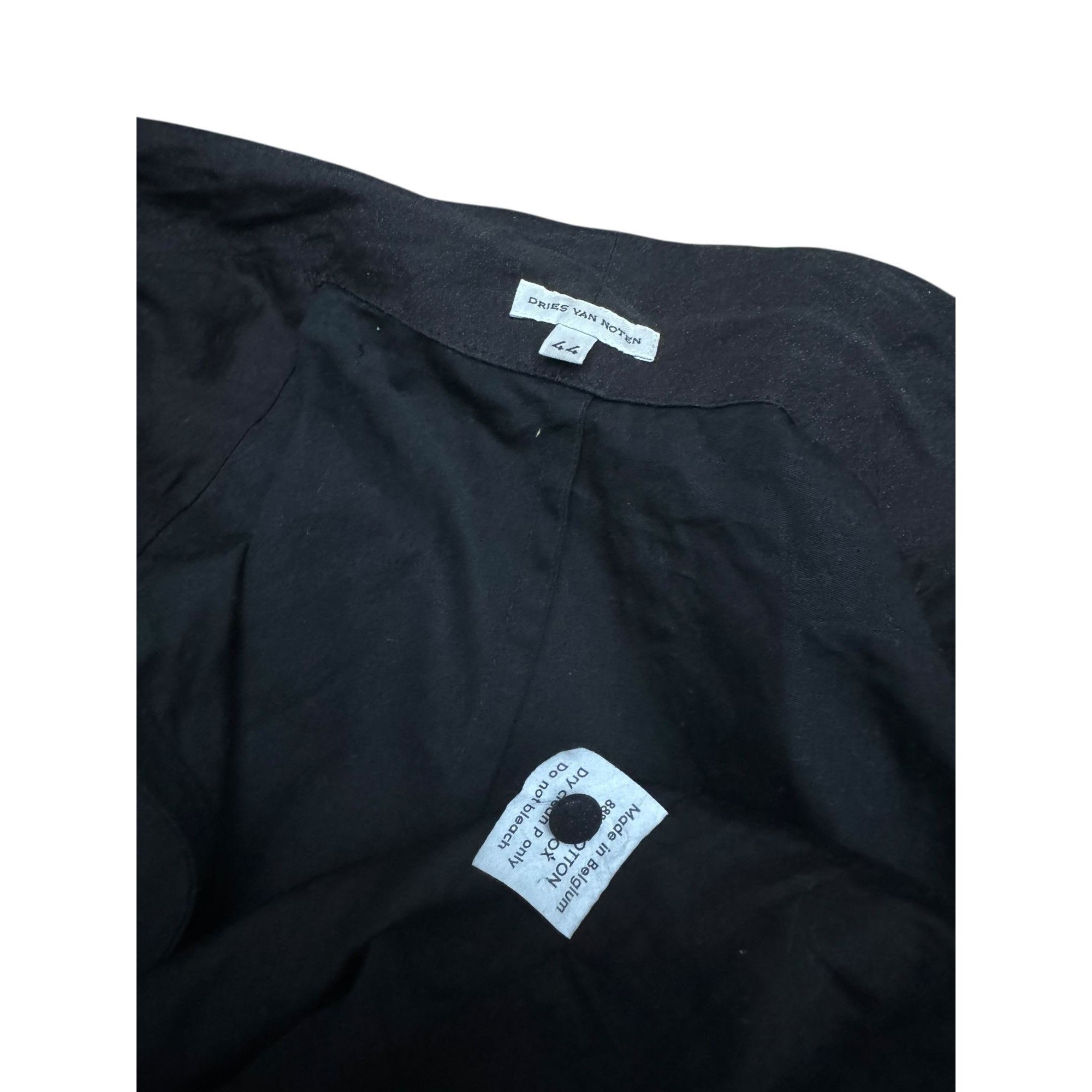 Dries Van Noten Early 1990s Black Cotton Vest Size M / US 6-8 / IT 42-44 - 6 Thumbnail