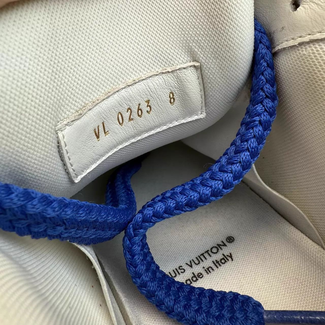 Louis Vuitton LV TRAINER white & blue UK8 (42) 98 new Size US 9 / EU 42 - 8 Thumbnail