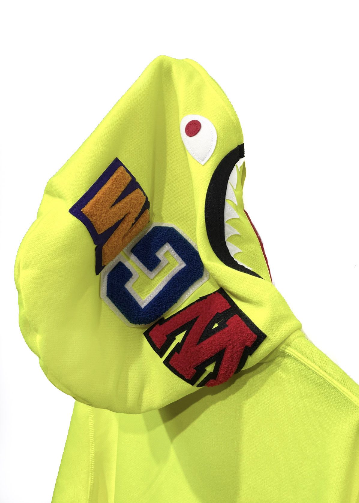 Bape Bape Neon Yellow Shark Full Zip-up Hoodie Size US XL / EU 56 / 4 - 3 Thumbnail