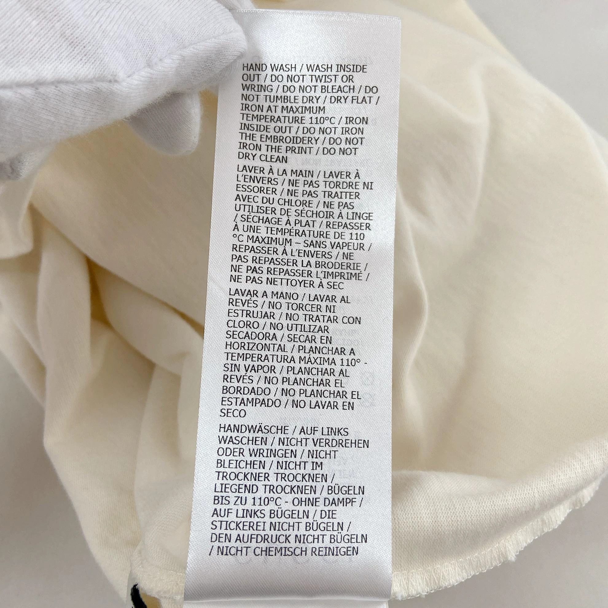 Gucci Gucci Beige Embroidered T-shirt S Size US S / EU 44-46 / 1 - 8 Thumbnail