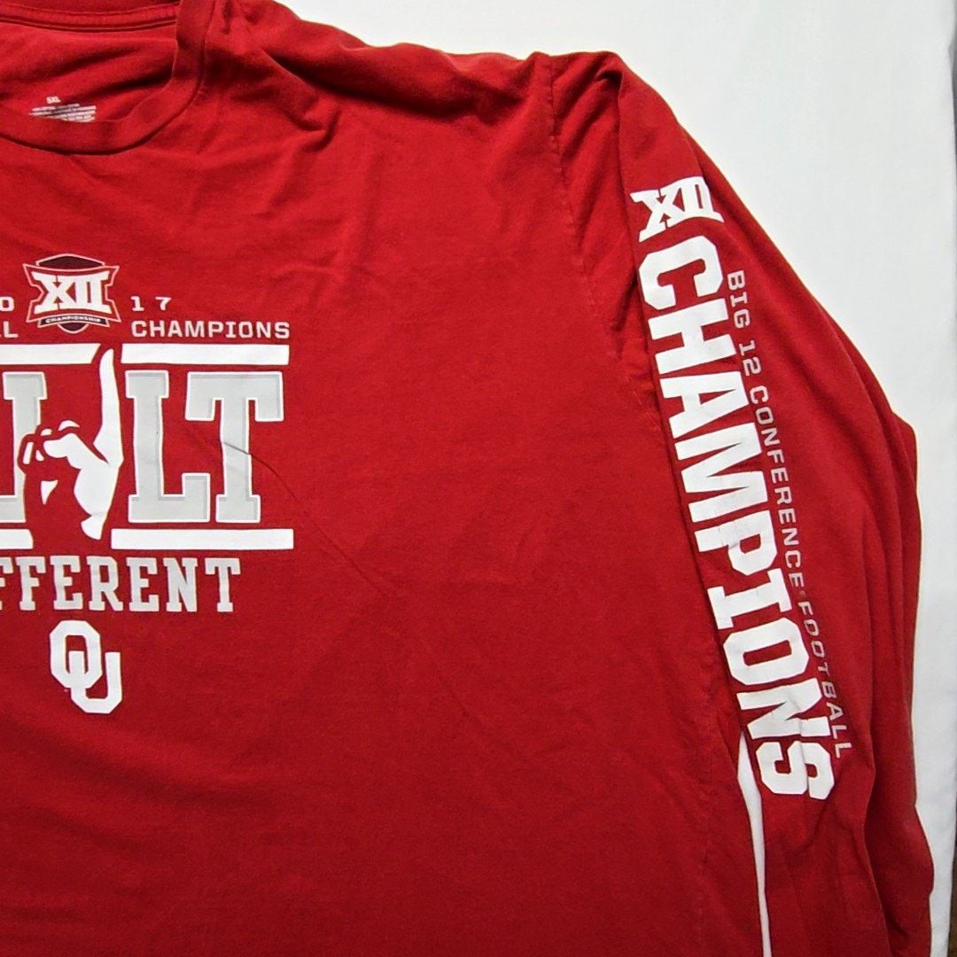 Other OU Football Champions Built Different 5XL Red Sooners Shirt Size US XXL / EU 58 / 5 - 3 Thumbnail