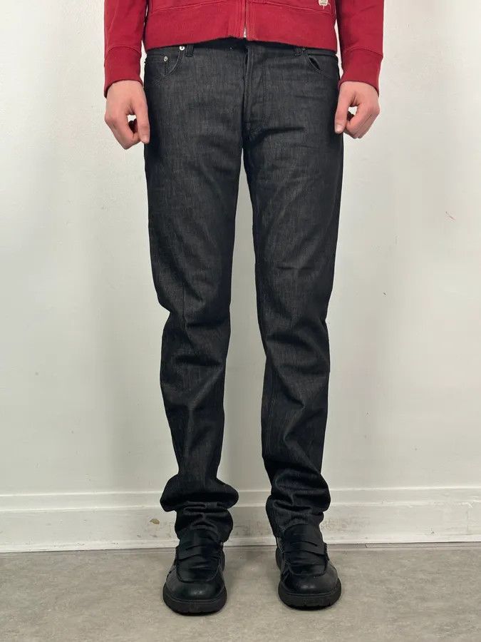 Jil Sander AW2007 Jil Sander Dark Grey Denim Straight Leg Jeans Size US 33 - 2 Thumbnail