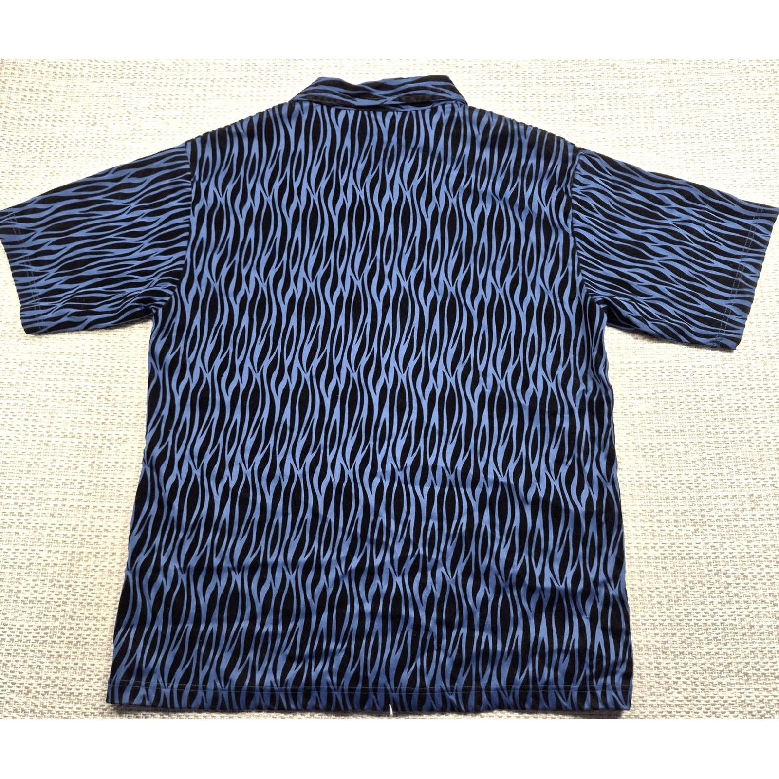 Velour Street Culture Button Up Shirt Mens XL Multicolor Graphic Print Casual Short Sleeve Velour Texture Size US XL / EU 56 / 4 - 5 Thumbnail