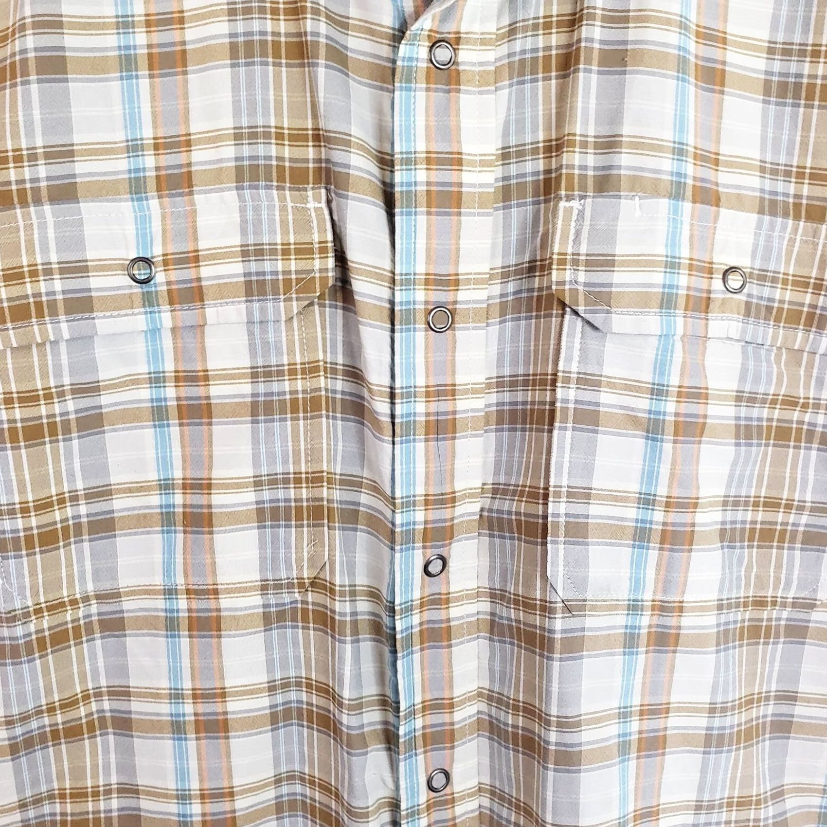 Patagonia Patagonia Button-Up Shirt Men's M Khaki Blue Plaid Short Sleeve Cotton Size US M / EU 48-50 / 2 - 5 Thumbnail