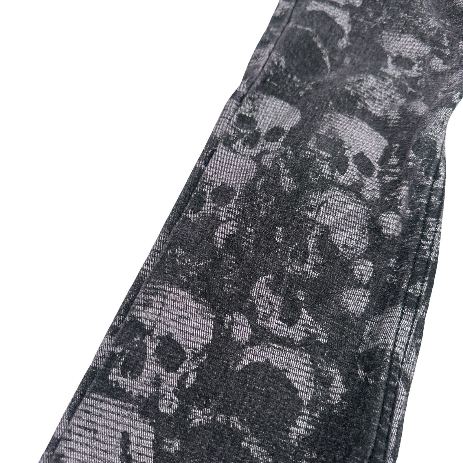 Rude Xxx Rude Skull AOP Skinny Jeans Men 30x32 Black Denim Dark Size US 30 / EU 46 - 4 Thumbnail