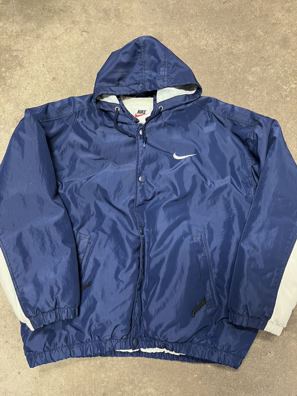 Nike Vintage Nike Puffer 90’s Spell Out Big Logo Swoosh Jacket Size US XL / EU 56 / 4 - 2 Thumbnail