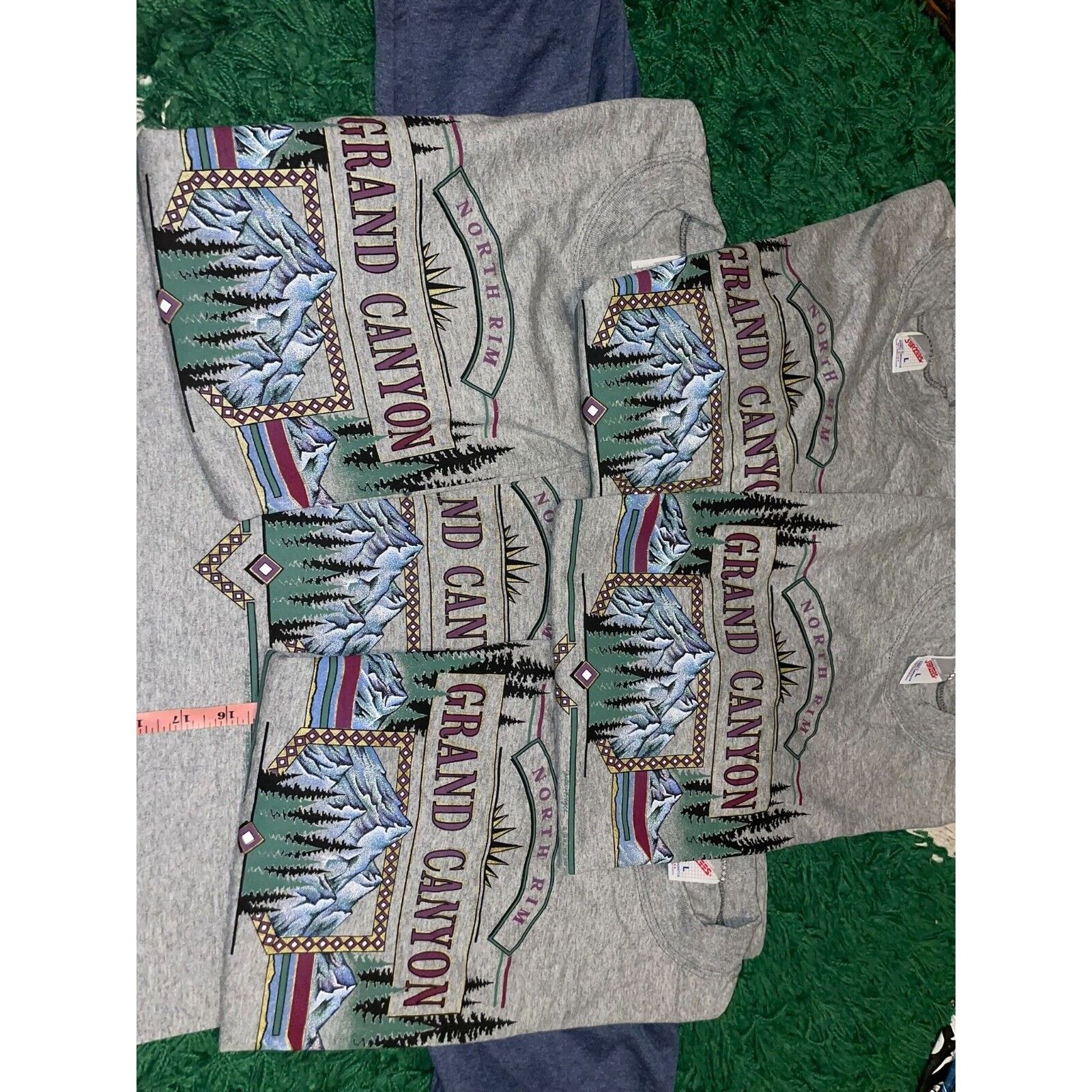 Jerzees Vintage Grand Canyon Shirt North Rim Gray 90s VTG 1990s L Size US L / EU 52-54 / 3 - 14 Thumbnail