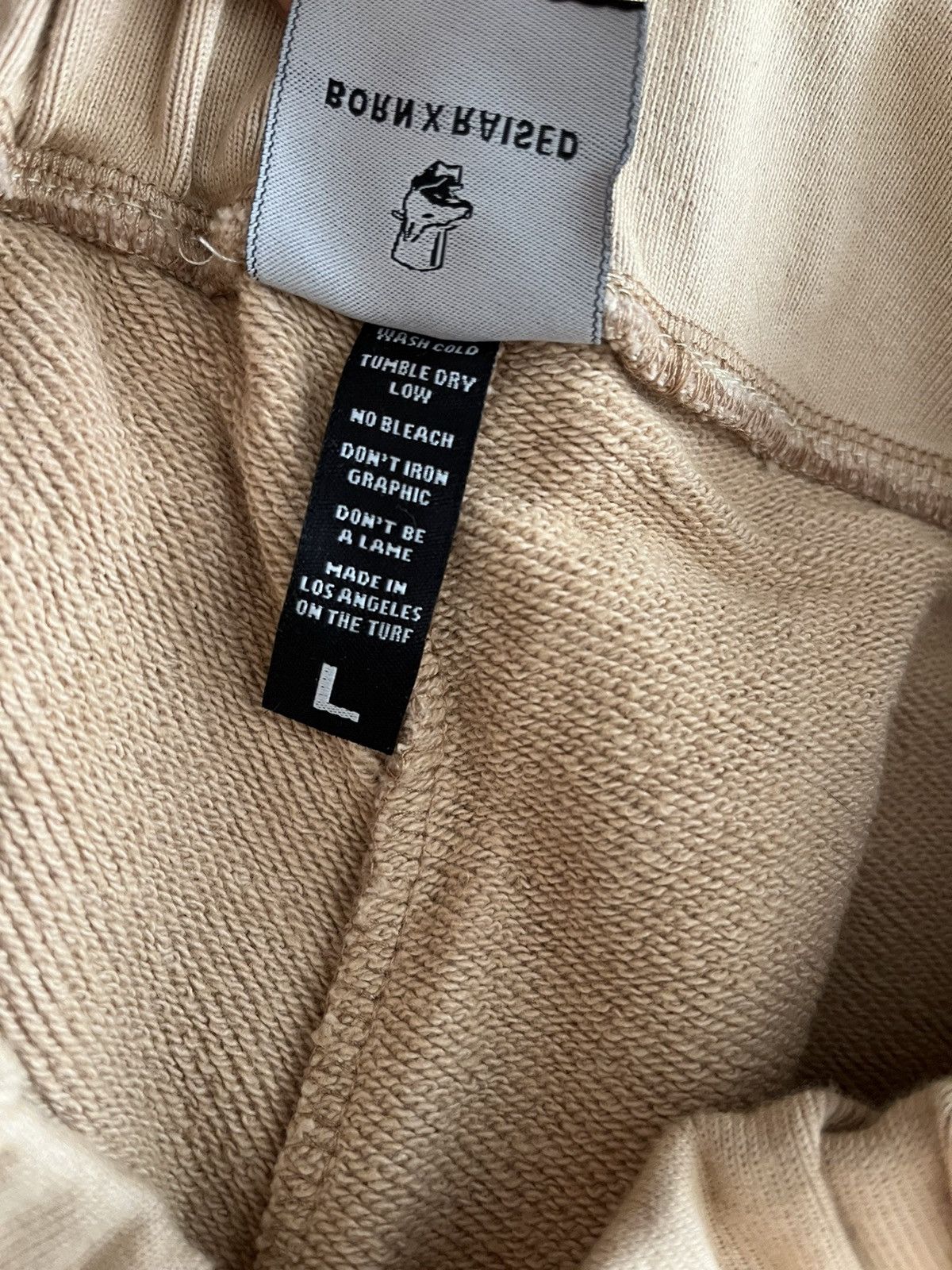 Born X Raised BXR Tonal embroidery logo hoodie and sweat pants set beige Size US L / EU 52-54 / 3 - 16 Thumbnail