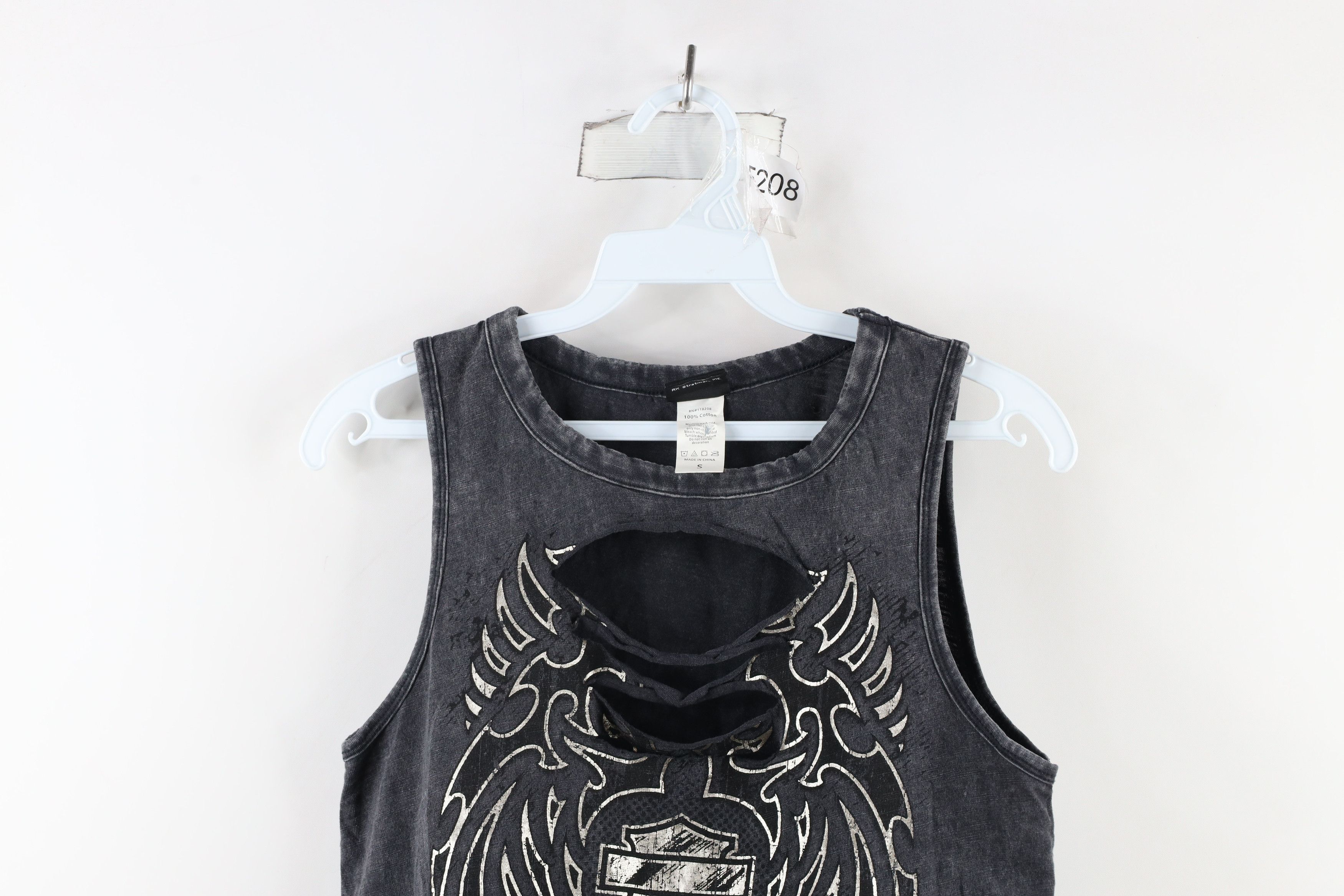 Harley Davidson × Vintage Y2K Harley Davidson Wings Sleeveless Muscle T-Shirt Size S / US 4 / IT 40 - 2 Thumbnail