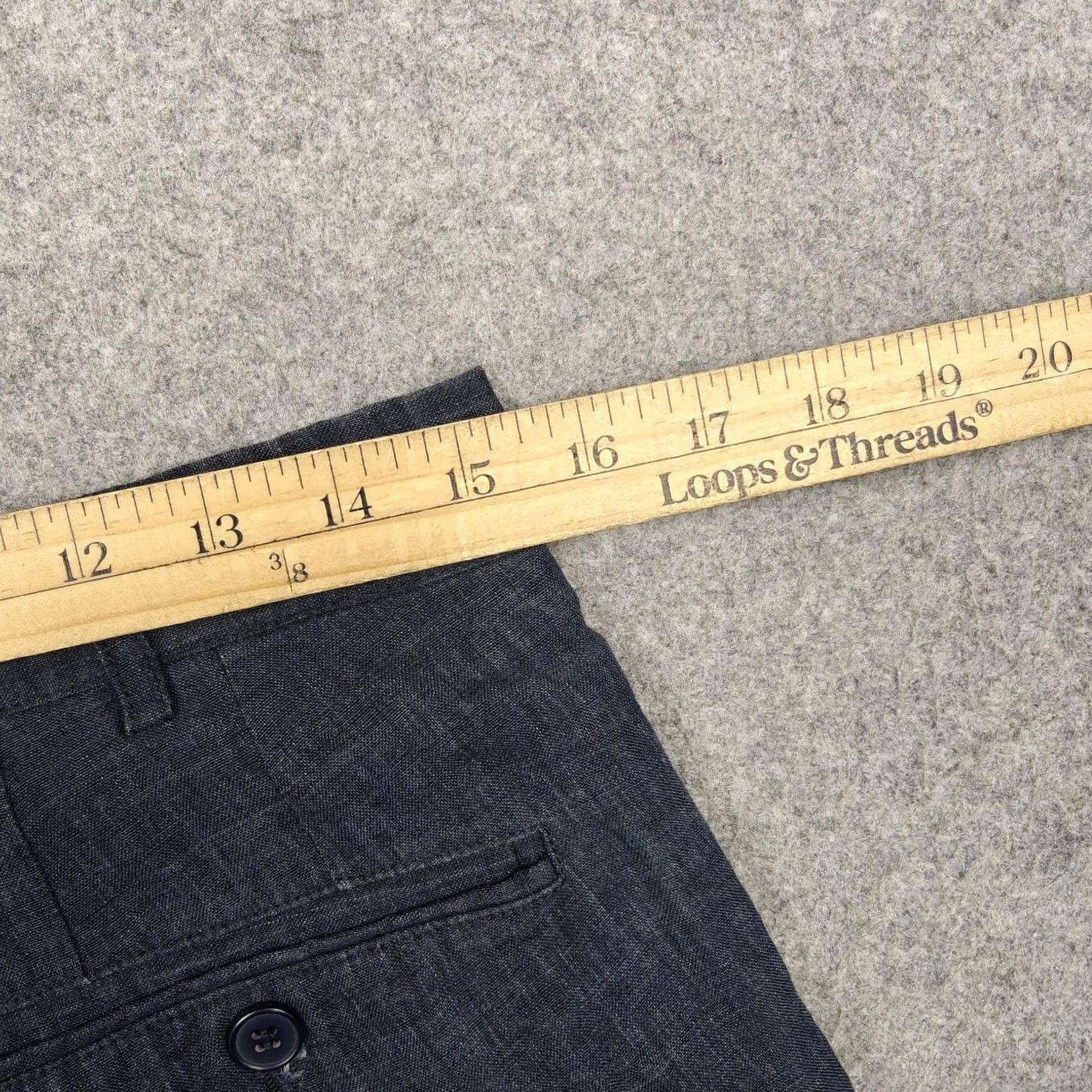 Vintage Emile Lafaurie Pants Mens 30x27 Blue Linen Dress Straight Leg Lightweight Dress Pants Blue Linen Pants Mens 30 27 Slim? Size US 30 / EU 46 - 7 Thumbnail