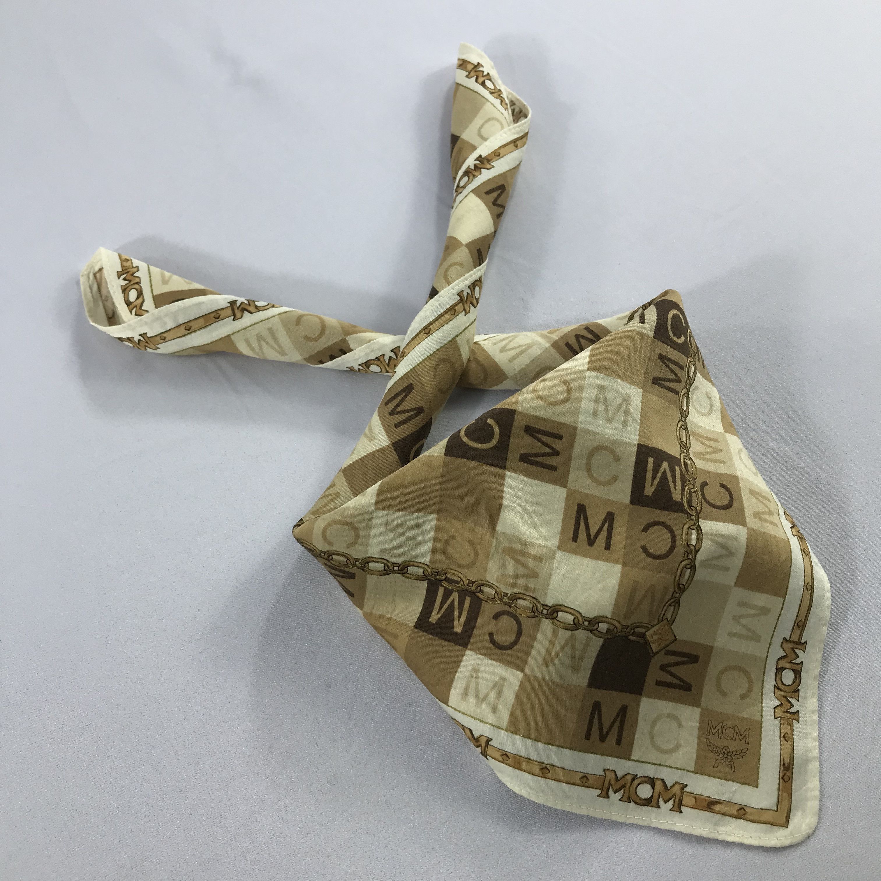 MCM × Vintage MCM Bandana / Handkerchief / Neckerchief - S2562 Size ONE SIZE - 4 Thumbnail