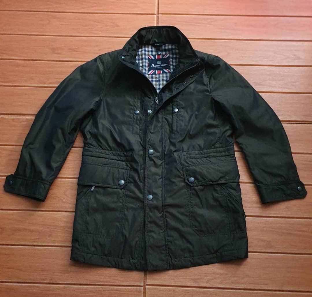 Aquascutum 💥Aquascutum green military winter( No hoodie ) jacket Size US M / EU 48-50 / 2 - 4 Thumbnail
