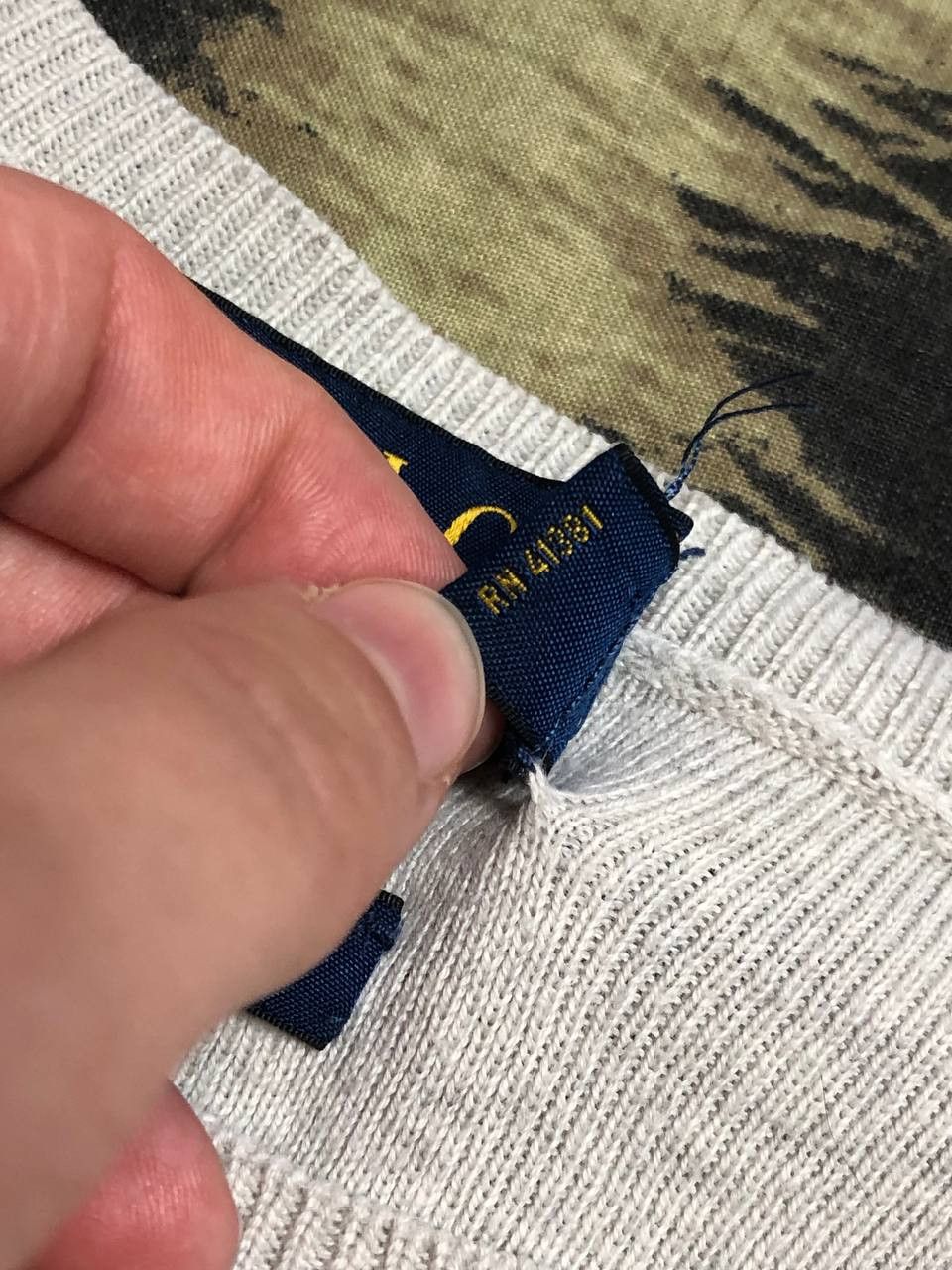 Polo Ralph Lauren Y2K Long Sleeve gray Polo Ralph Lauren Vintage Size US L / EU 52-54 / 3 - 3 Thumbnail