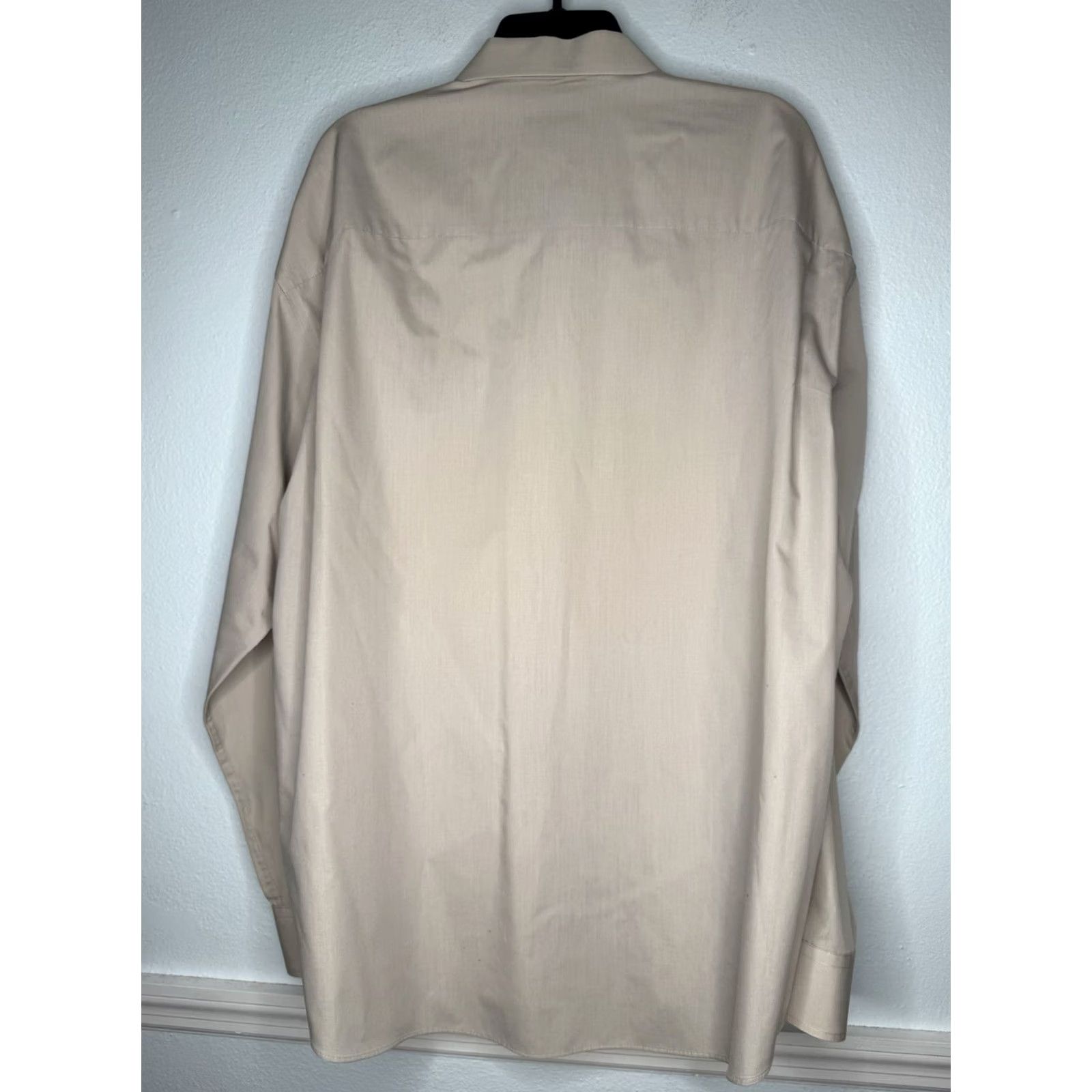 Yves Saint Laurent Yves Saint Laurent Shirt Mens 2XL Beige Button Front Long Sleeve Size Dry Cleaned Size US XXL / EU 58 / 5 - 2 Thumbnail