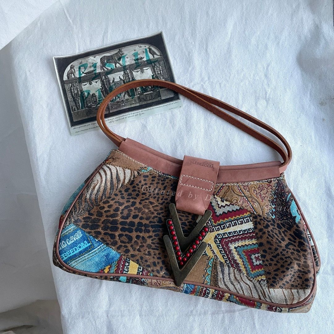 Roberto Cavalli Roberto Cavalli 90s Patchwork Underarm Bag Size ONE SIZE - 1 Thumbnail