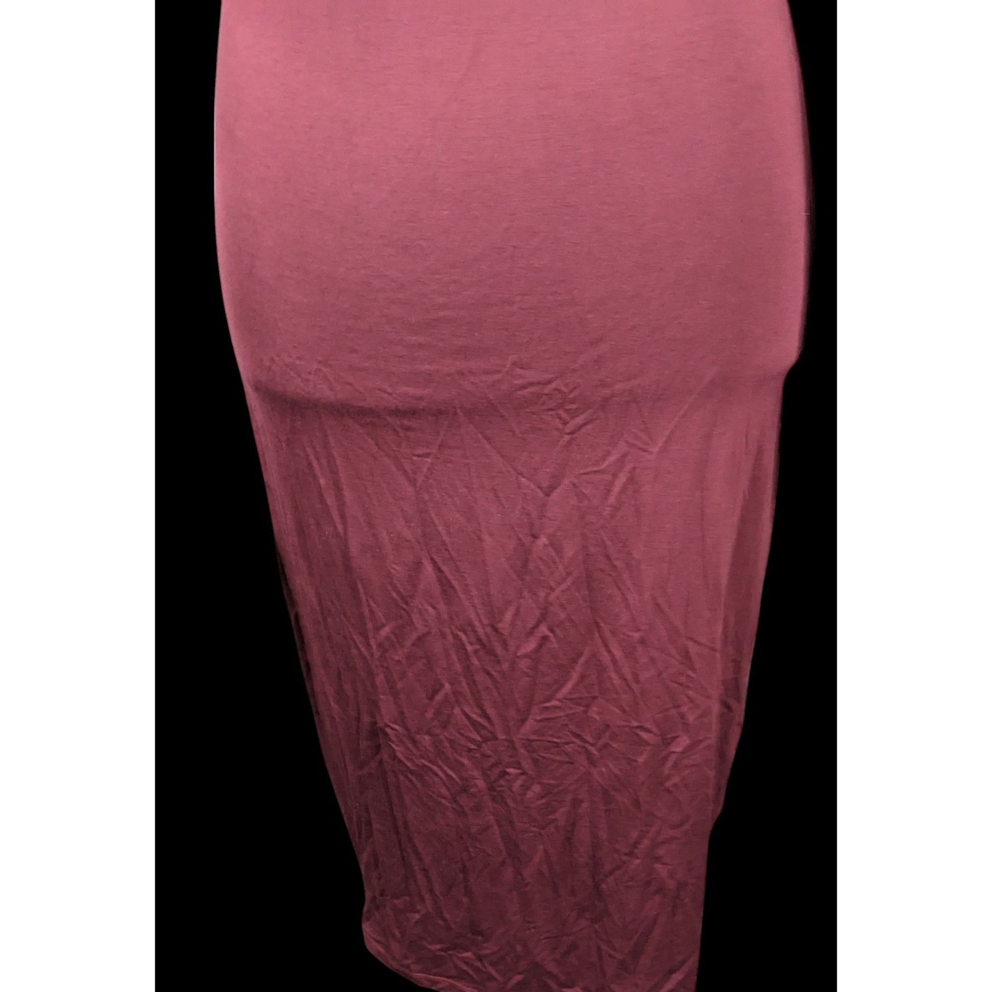 Bebe Bebe Burgundy Plunge Neck Long Sleeve Midi Dress Size Medium Size M / US 6-8 / IT 42-44 - 6 Thumbnail
