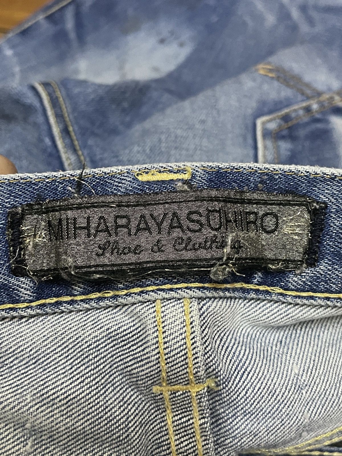 14th Addiction Very Rare Vintage Miharayasuhiro Distressed Jeans 2000s Size US 29 - 9 Thumbnail