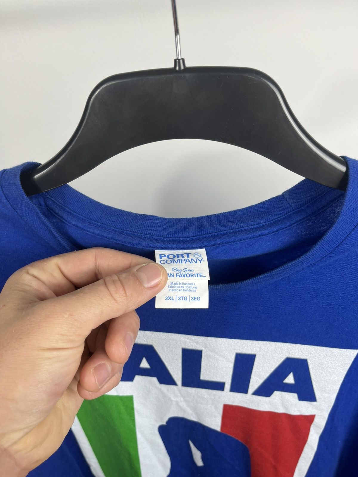 Other Italia Flag Graphic T-Shirt Blue Port & Company 3XL Size US XXL / EU 58 / 5 - 5 Thumbnail