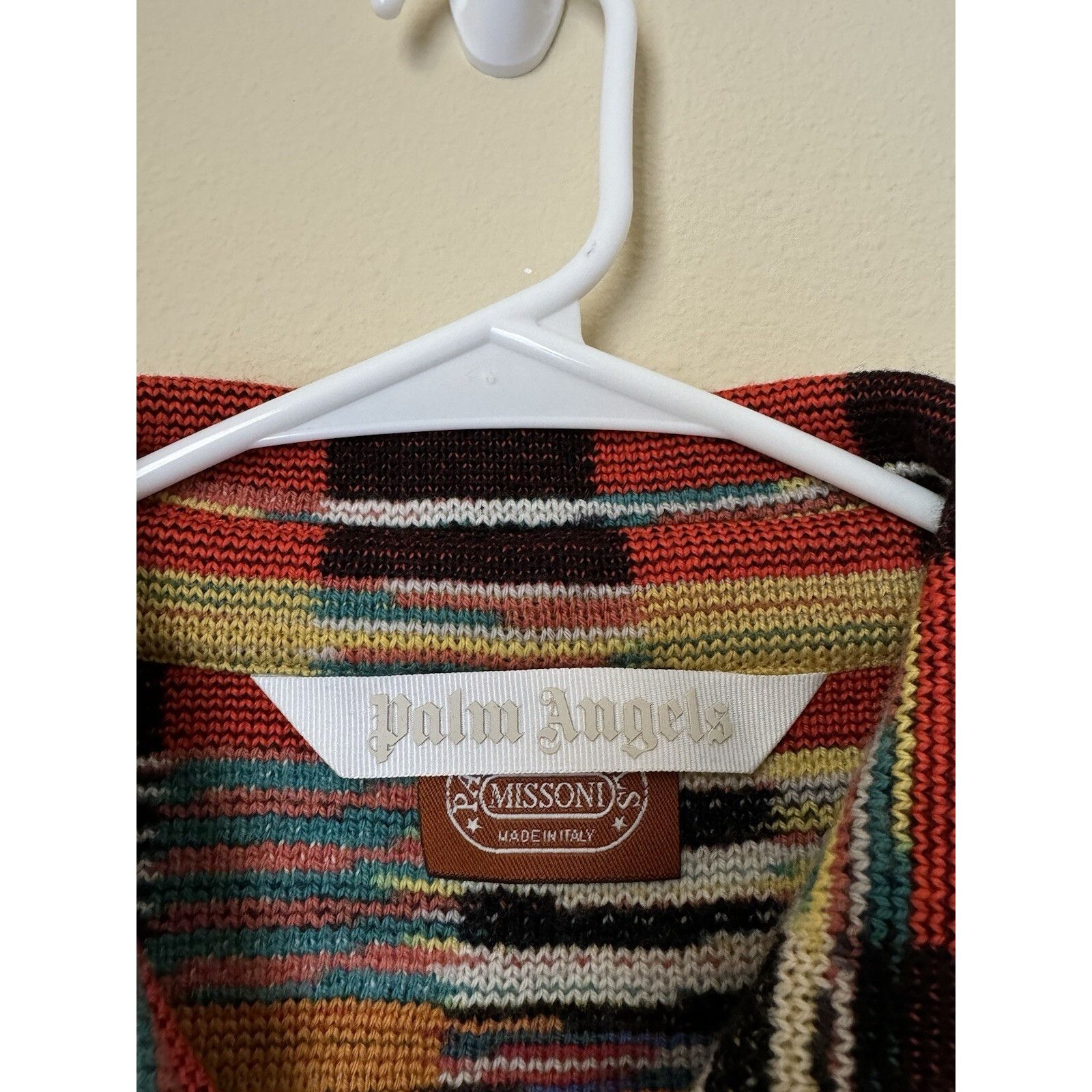 Palm Angels Palm Angels x Missoni Snap Button Shirt Multicolor Wool XXL Size US XXL / EU 58 / 5 - 3 Thumbnail