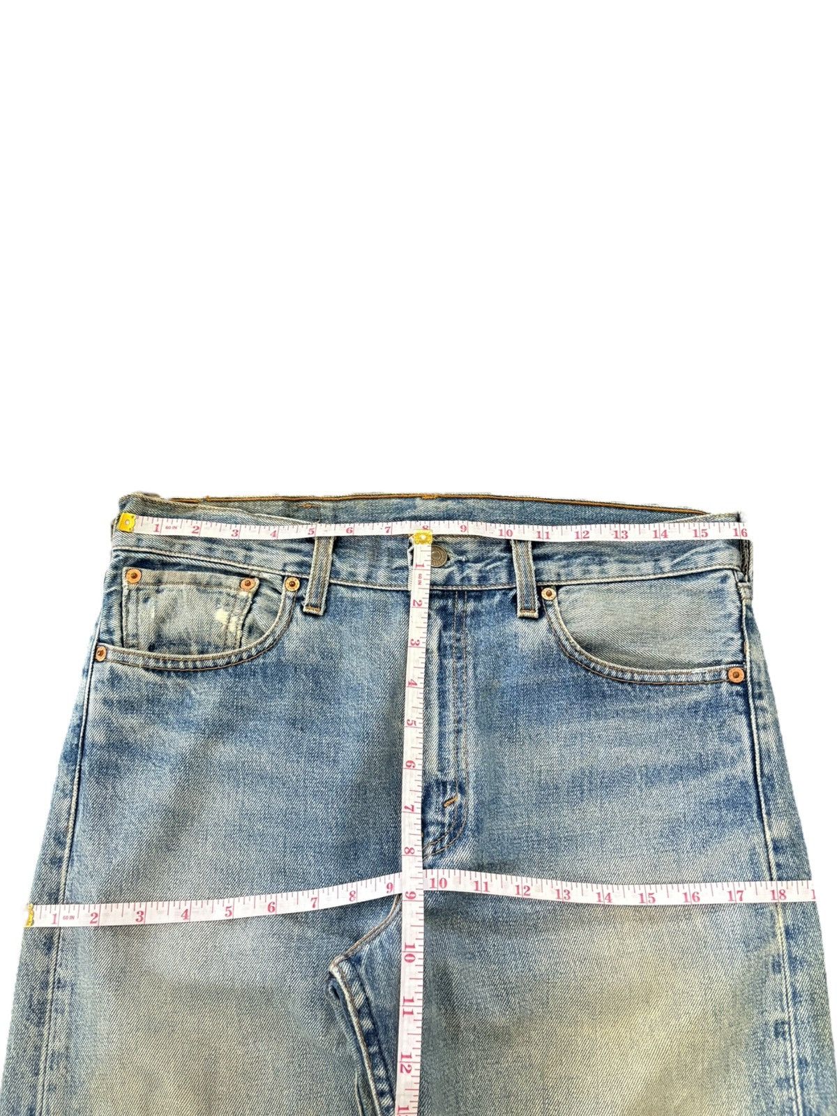 Levi's Vintage 90s Levi’s 505 Mud Wash Distressed Loose Jeans Size US 32 / EU 48 - 11 Thumbnail
