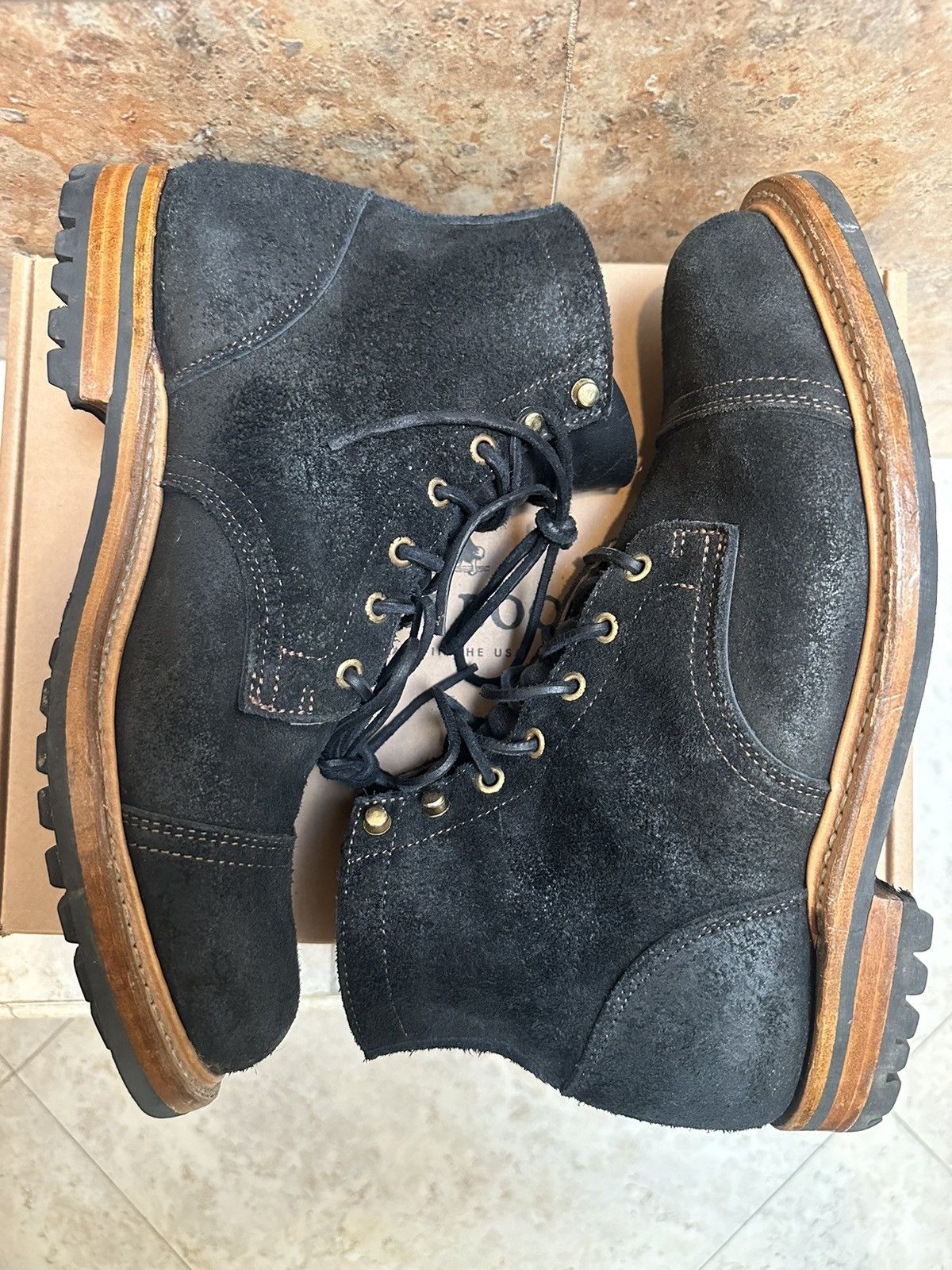 image of Truman Boot Co Truman Black Oiled Rough Out Size 10Us Shoes, Men's