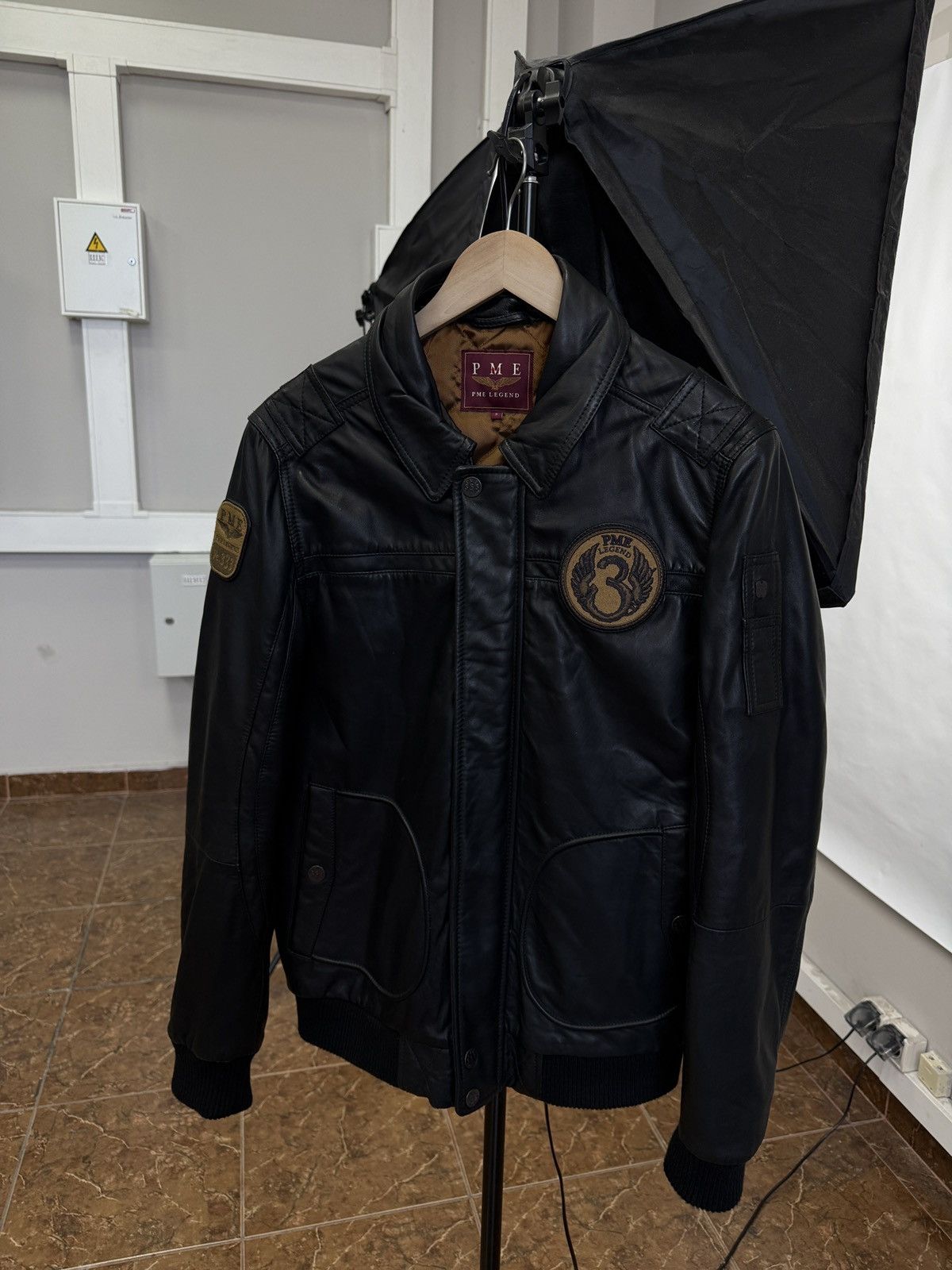 Genuine Leather 🇺🇸 PME Legend A-28 Hudson Lockheed Sheep Leather Bomber Jacke Size US S / EU 44-46 / 1 - 2 Thumbnail