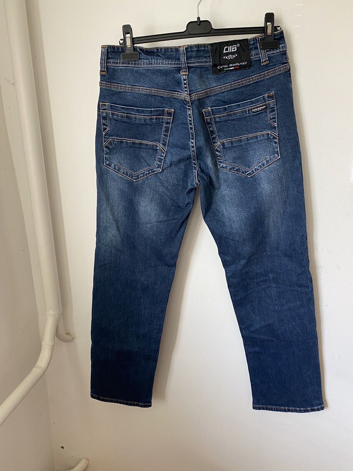 Vintage Carlo Bellucci Mens Jeans Blue Size 32 Straight Sk47 Size US 32 / EU 48 - 2 Thumbnail