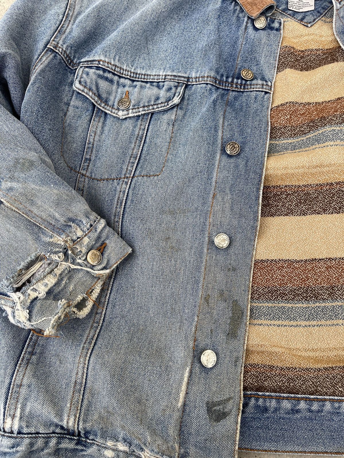 Other Vintage Distressed 90s Cold Storage Denim Jacket Size US XXL / EU 58 / 5 - 12 Thumbnail