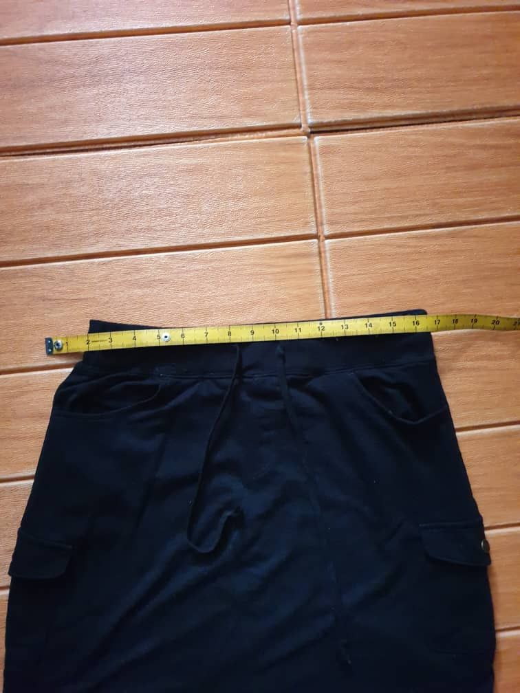 Japanese Brand Harajuku Japanese style cargo black skirt Size 29" - 7 Thumbnail