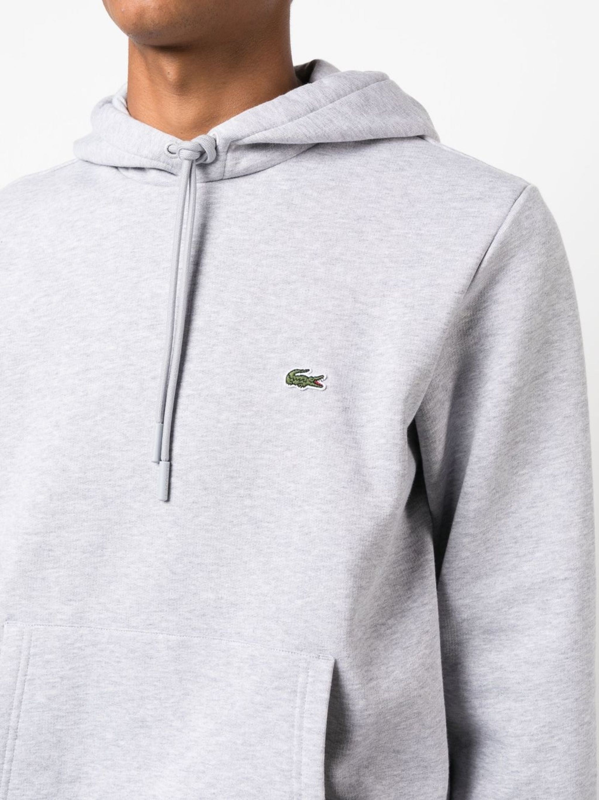 Lacoste o1s22i1n1124 Logo Patch Hoodie in Grey Size US XXL / EU 58 / 5 - 5 Thumbnail